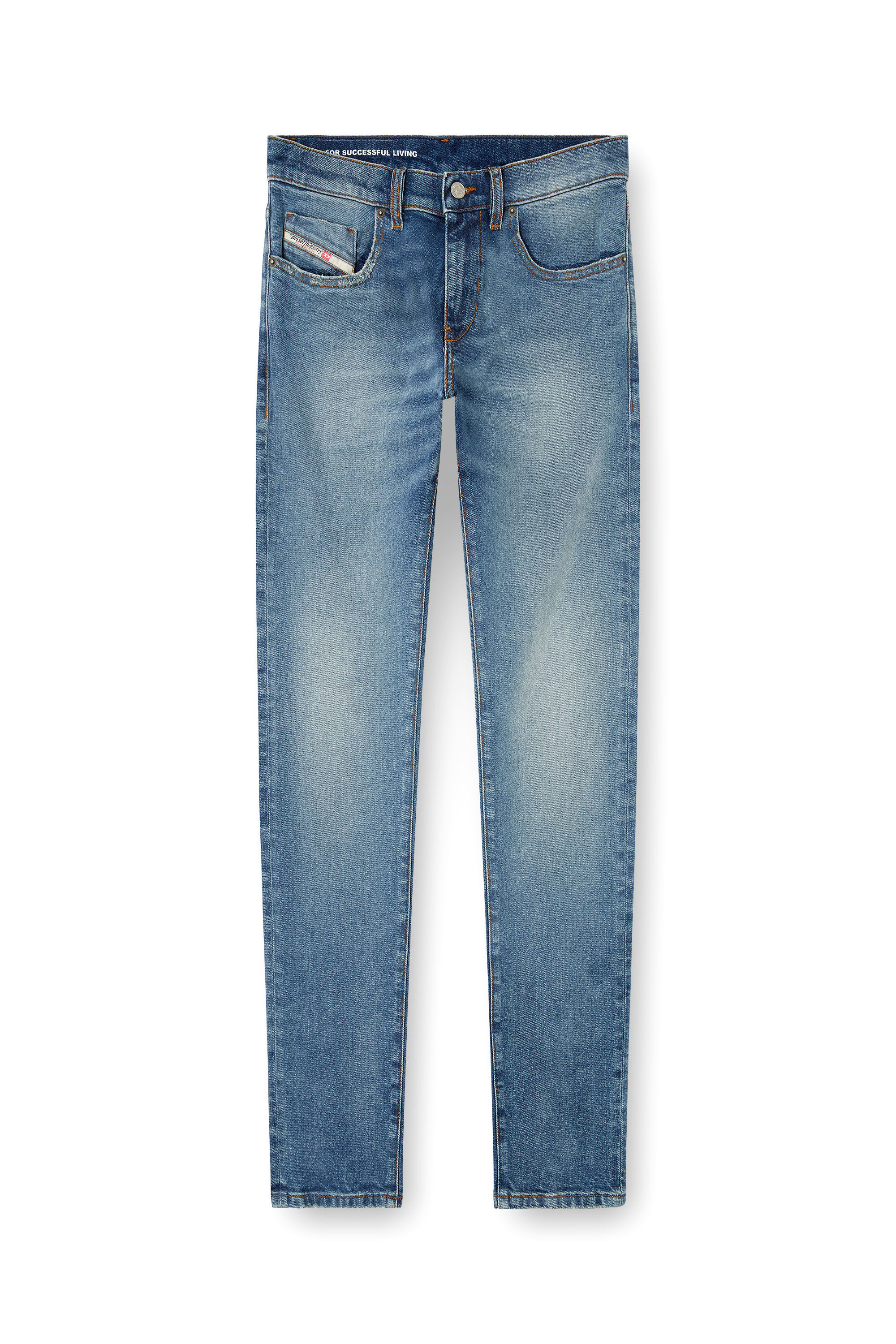 Diesel - Herren Slim Jeans 2019 D-Strukt 0DBEF, Mittelblau - 2