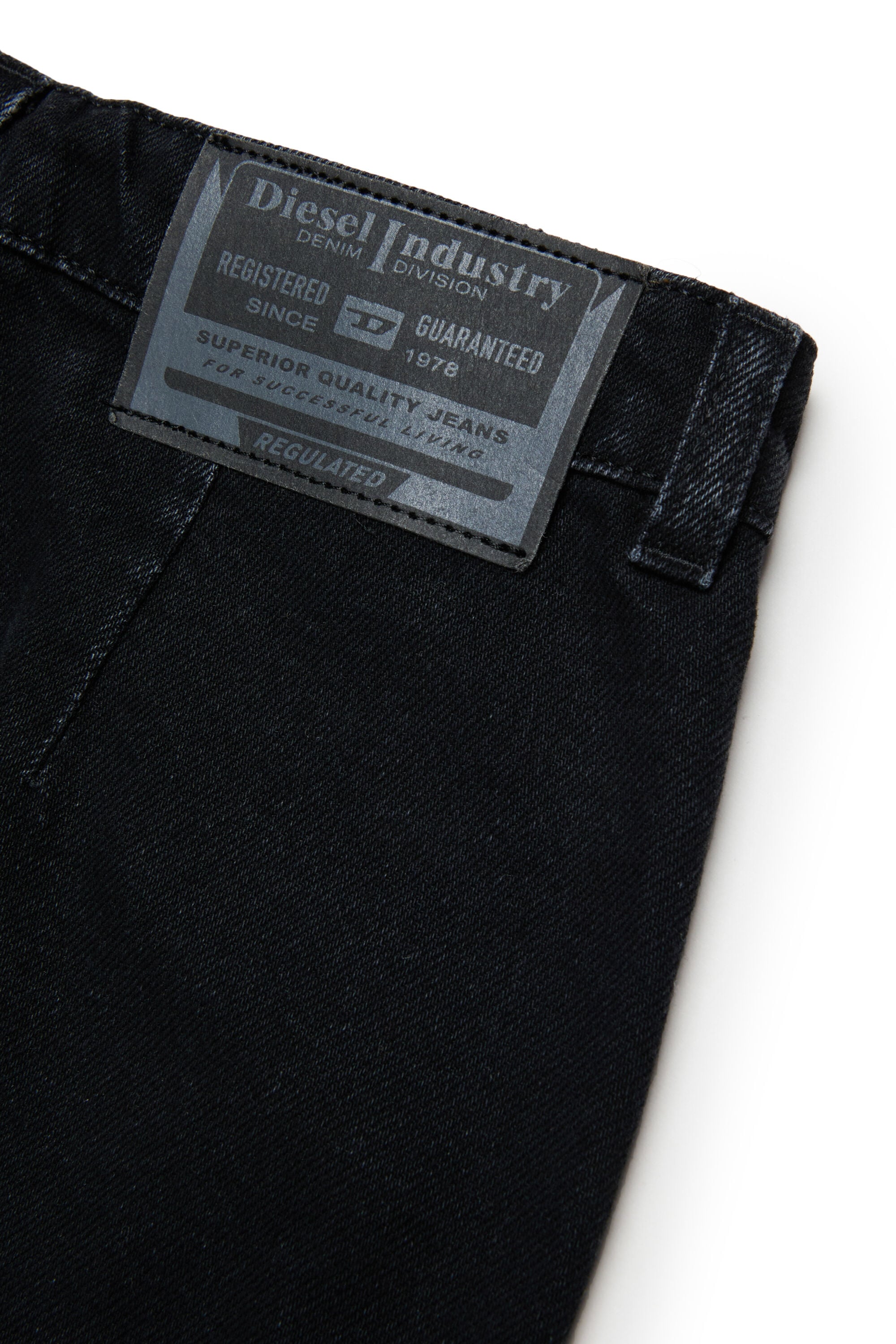Diesel - GEARD, Damen Denim-Minirock mit abgerundetem Saum in Schwarz/Dunkelgrau - 4