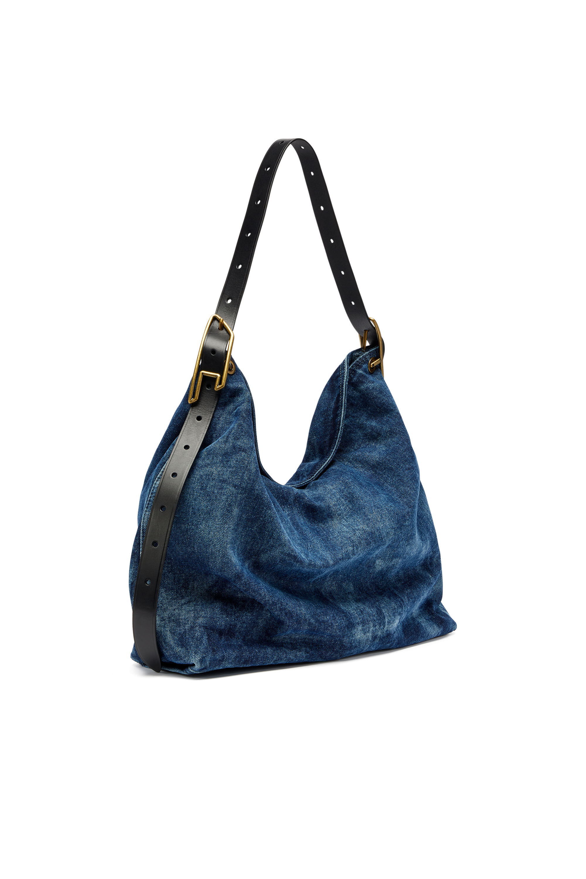 Diesel - D-LINE HOBO, Damen D-Line-Denim Hobo-Tasche in Mittelblau - 7