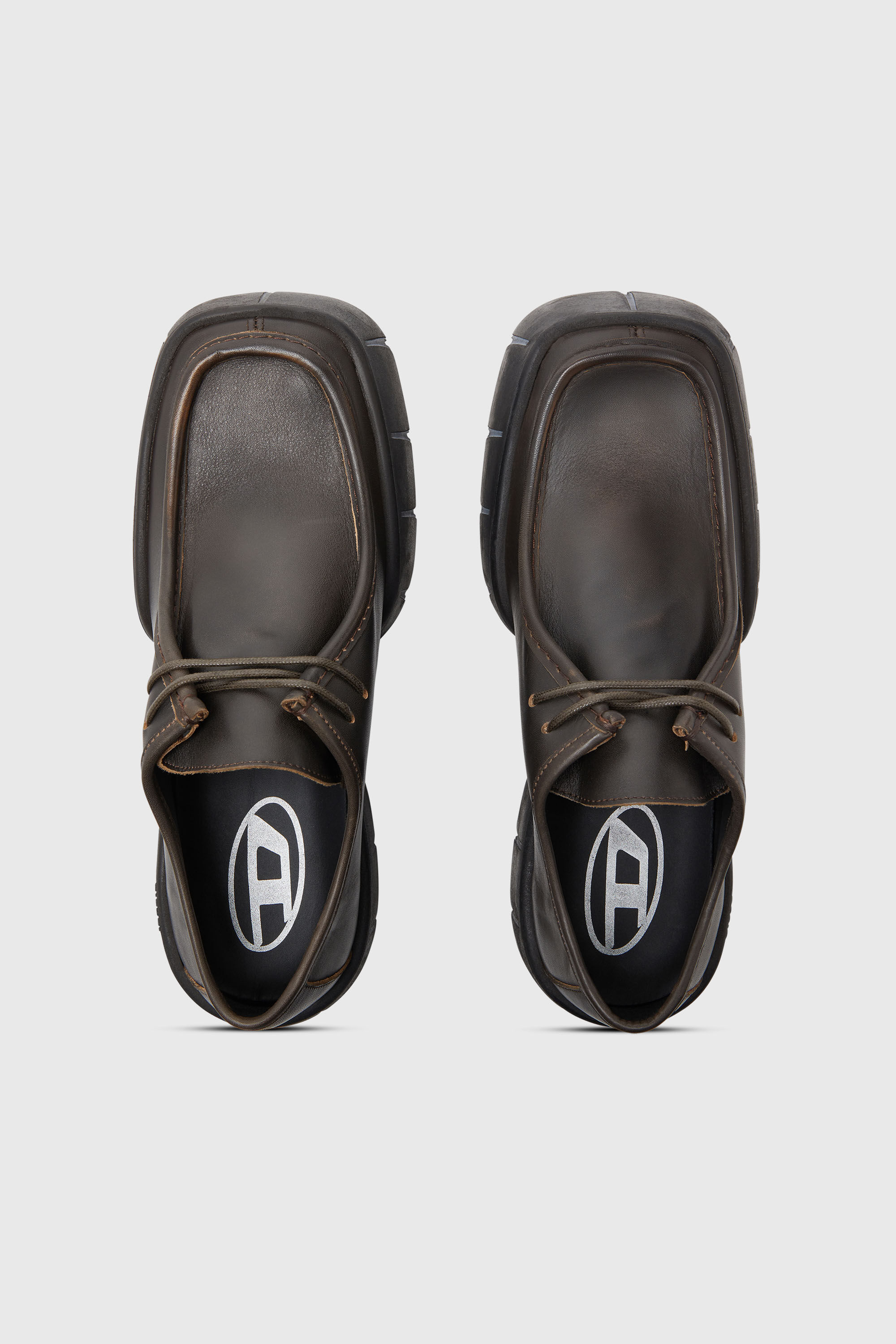 Diesel - D-TEX WB, Herren D-Tex-Mokassin-Schuhe aus geb&uuml;rstetem Leder in Braun - 5