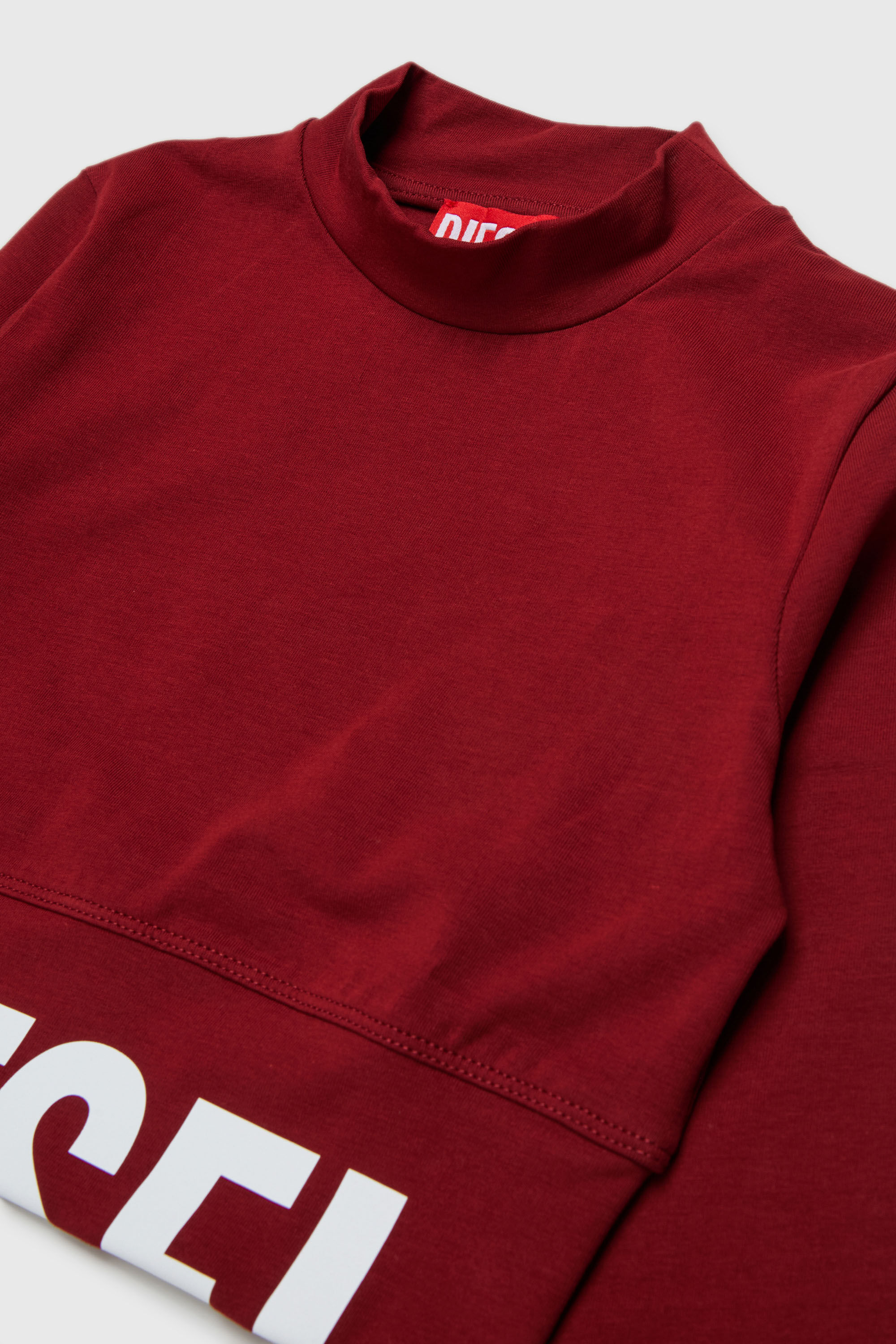 Diesel - TCEFILS, Damen Crop-Top mit abgeschnittenem Logo in Rot - 3