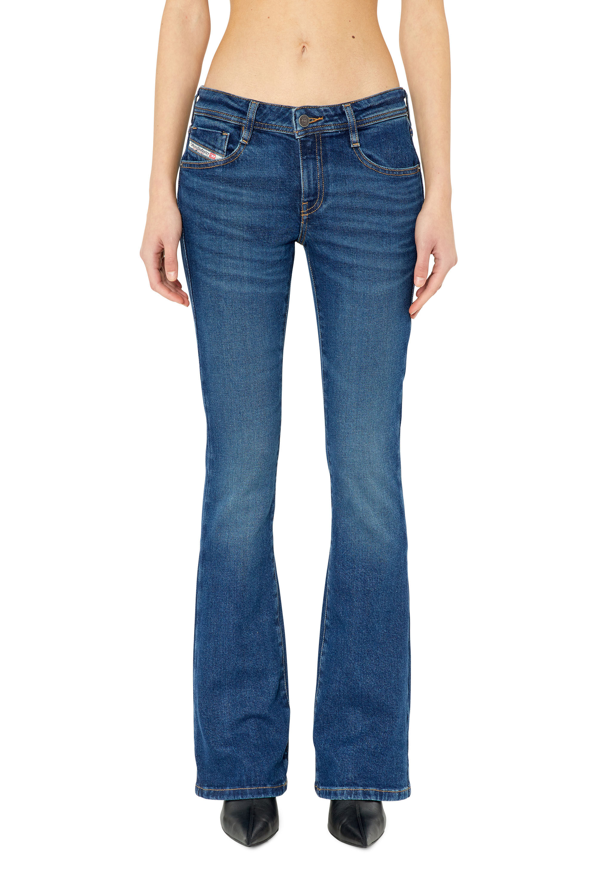 Diesel - 1969 D-Ebbey 0GYCS Bootcut and Flare Jeans, Dunkelblau - Image 3