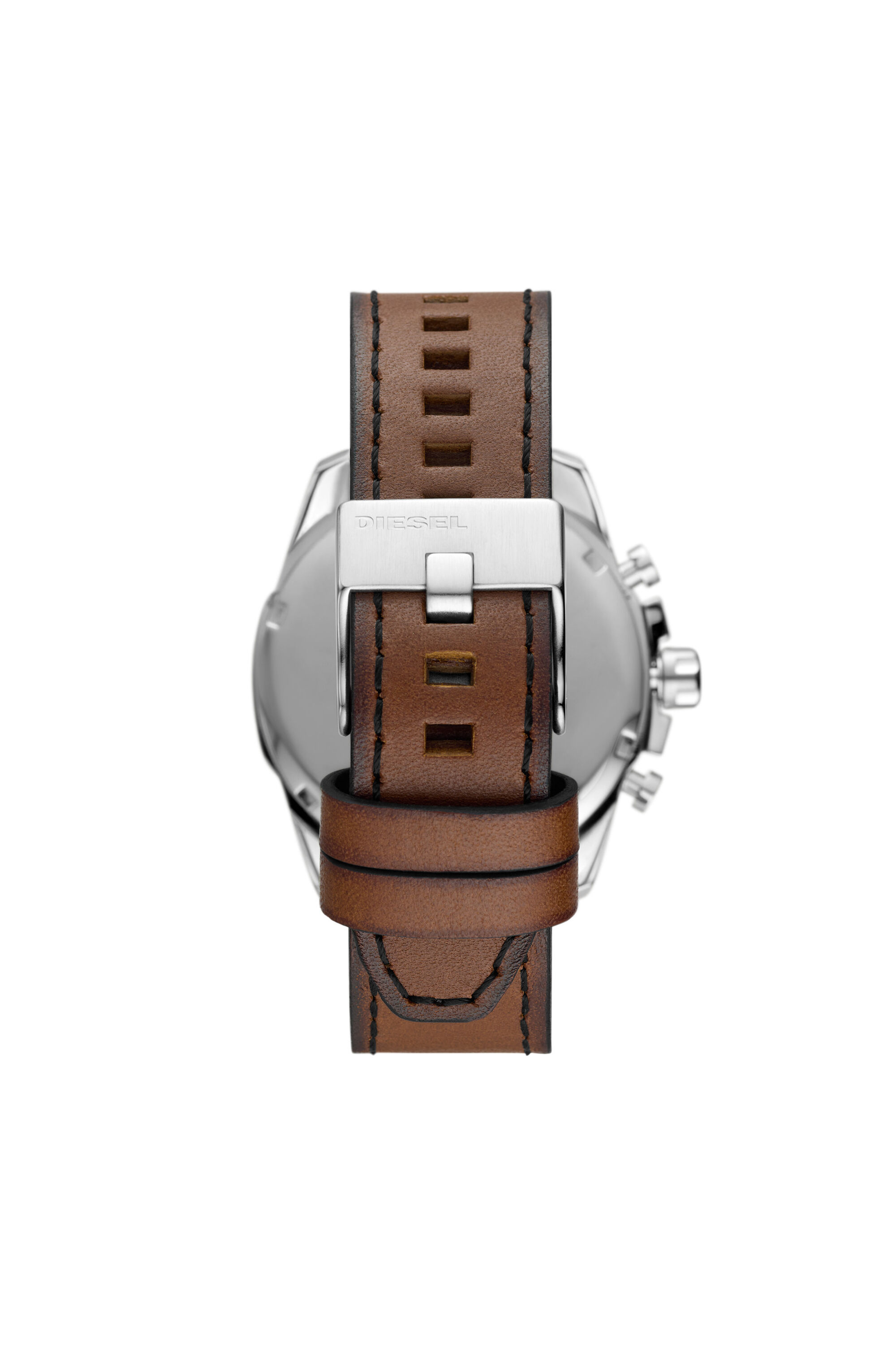 Diesel - DZ4599, Unisex Baby Chief Chronograph mit braunem Lederarmband in Braun - 2