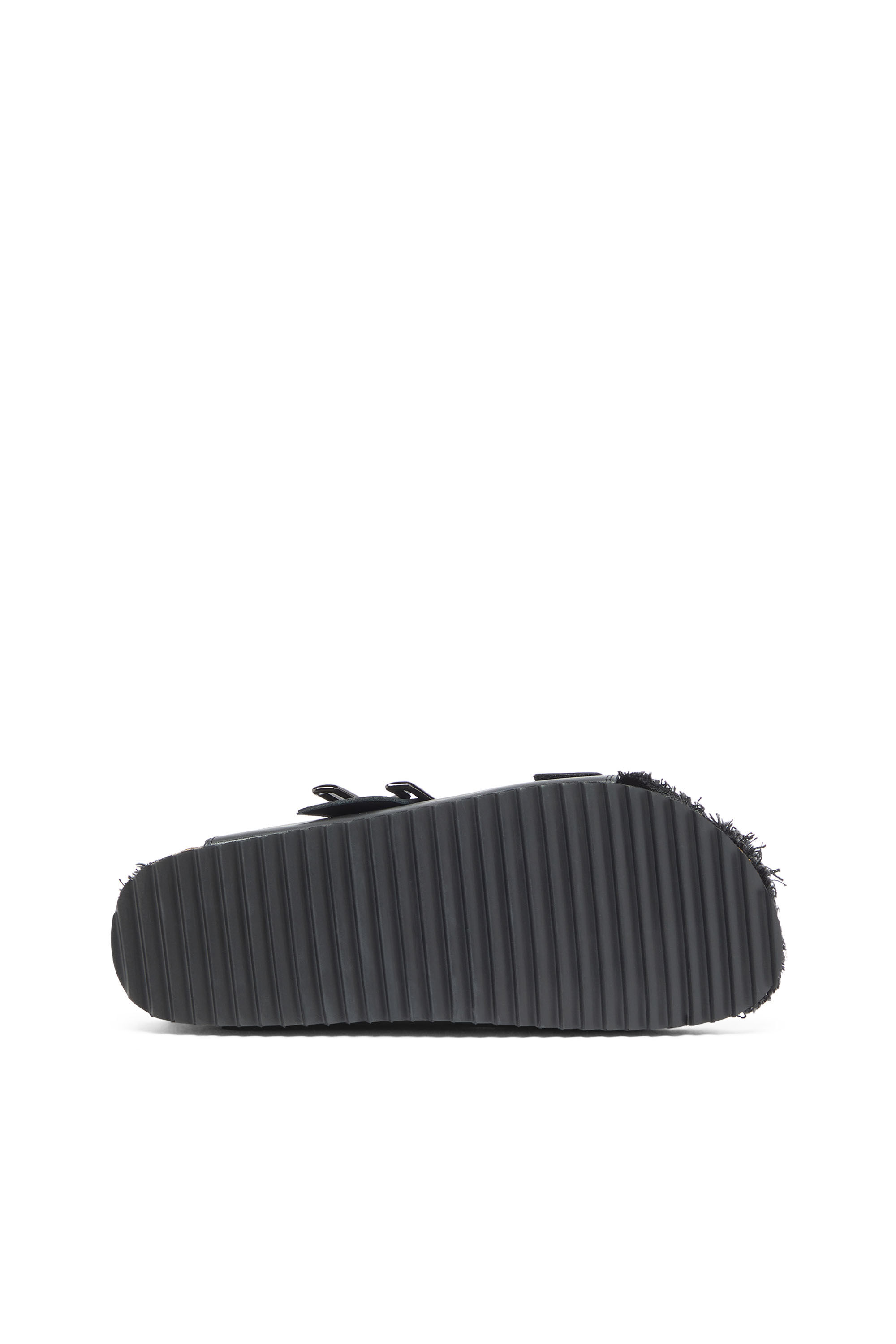 Diesel - D-WOODSTOCK D SANDAL, Herren D-Woodstock - Lederriemen mit Korkfu&szlig;bett in Schwarz - 5