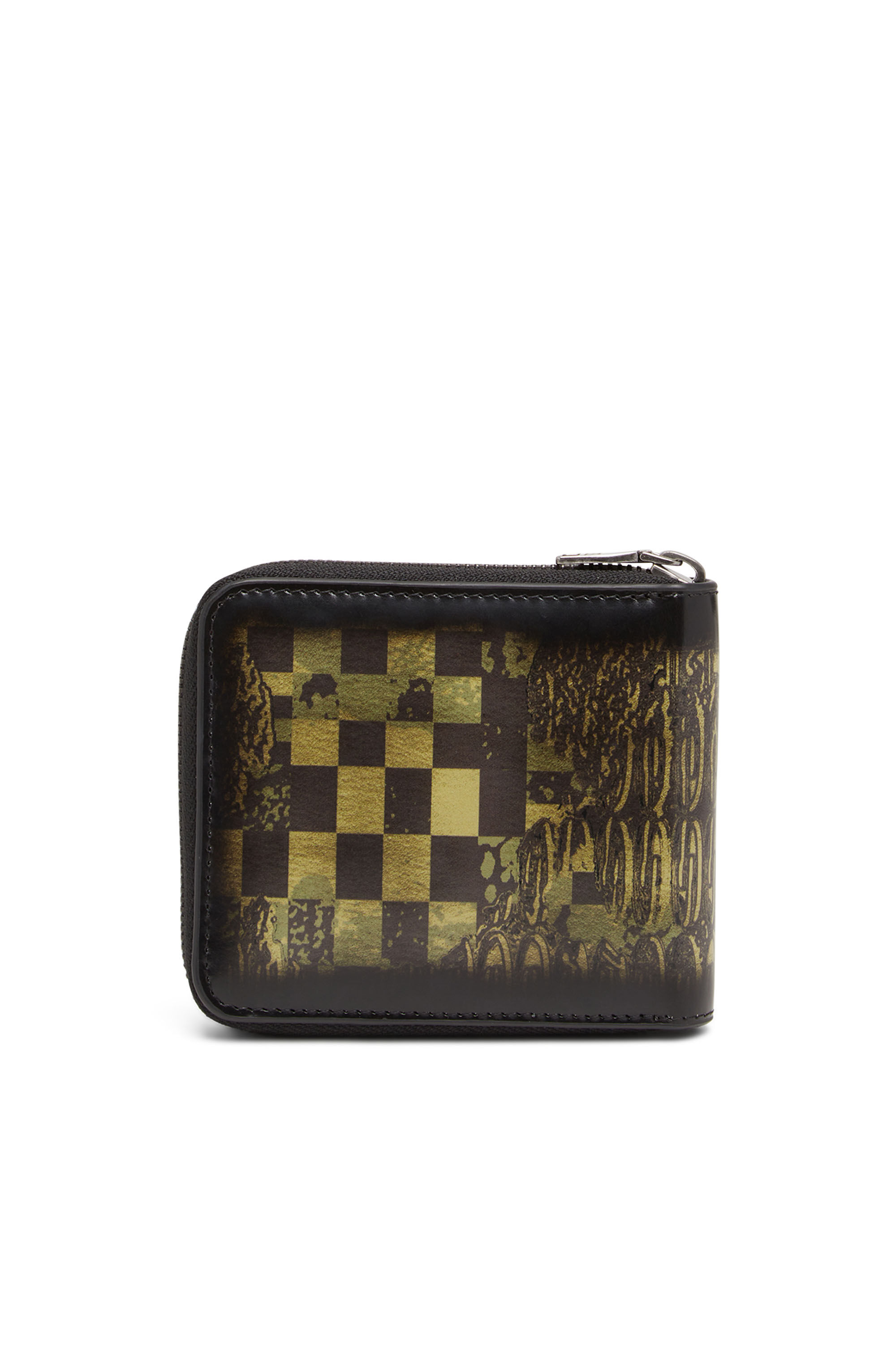 Diesel - BI-FOLD COIN ZIP XS, Schwarz/Grün - Image 2