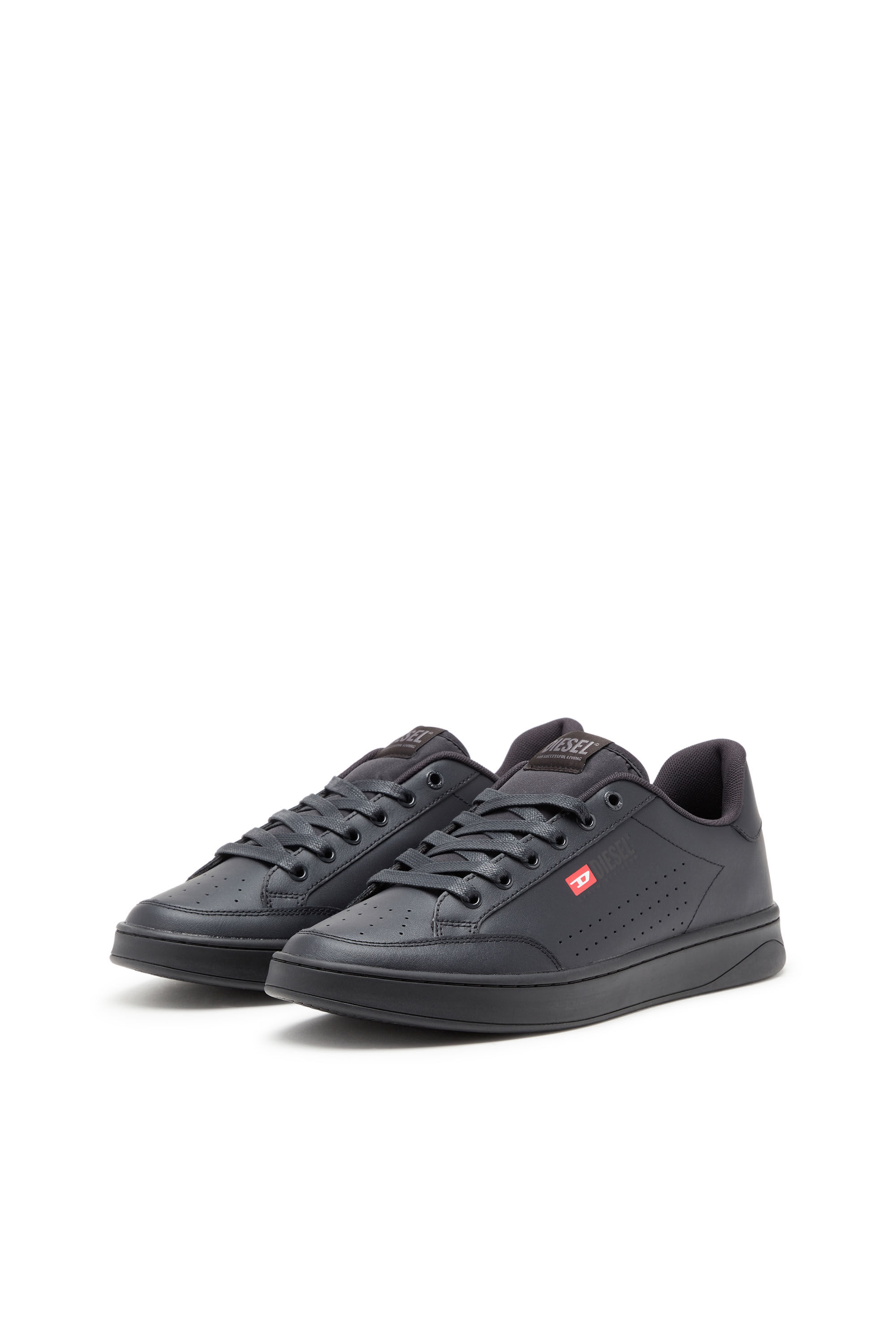 Diesel - S-ATHENE VTG, Herren S-Athene-Low Top-Sneakers aus Leder und Nylon in Schwarz - 8