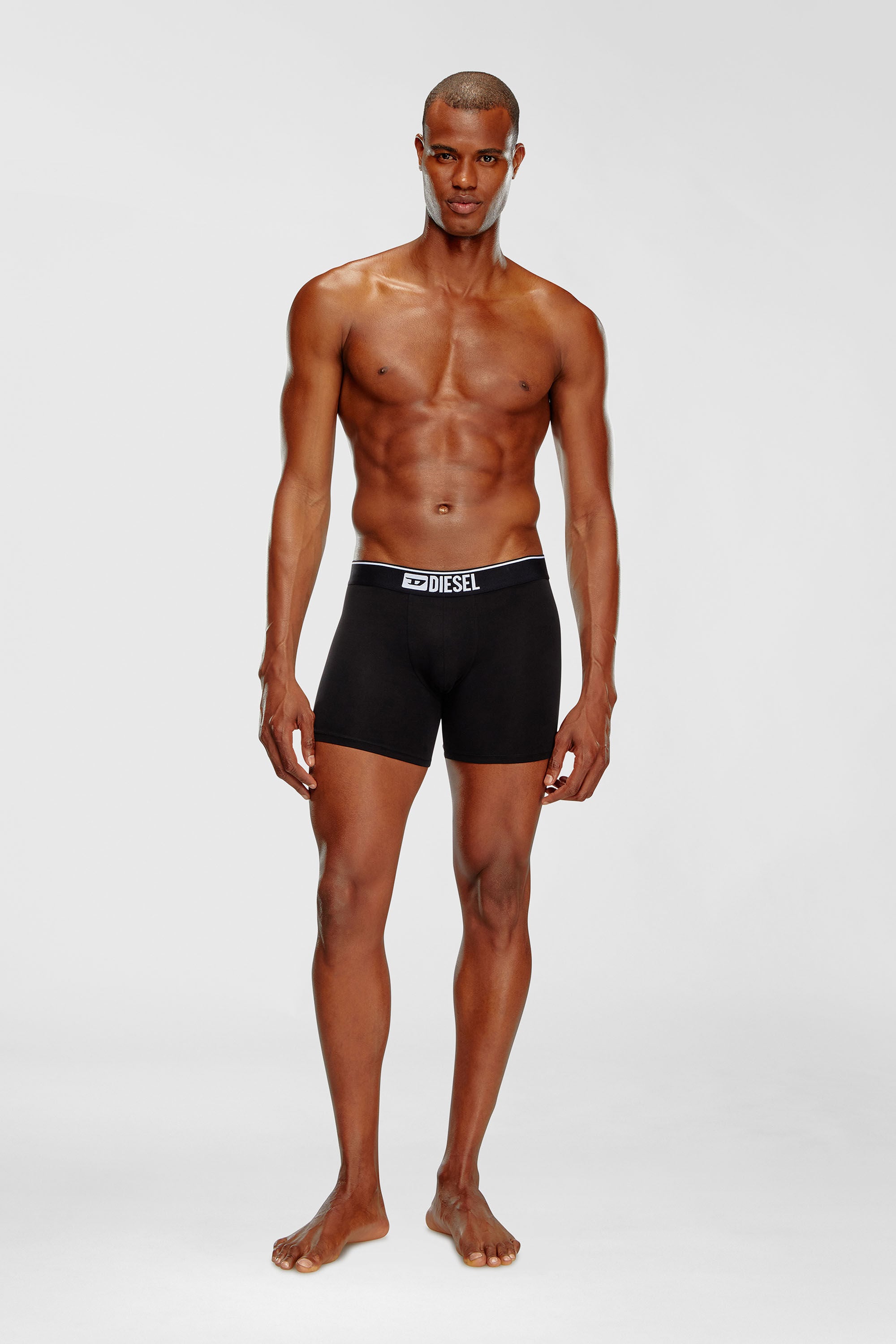 Diesel - UMBX-SEBASTIANTHREEPAC, Herren Einfarbige, lange Retropants im Dreierpack in Schwarz - 1