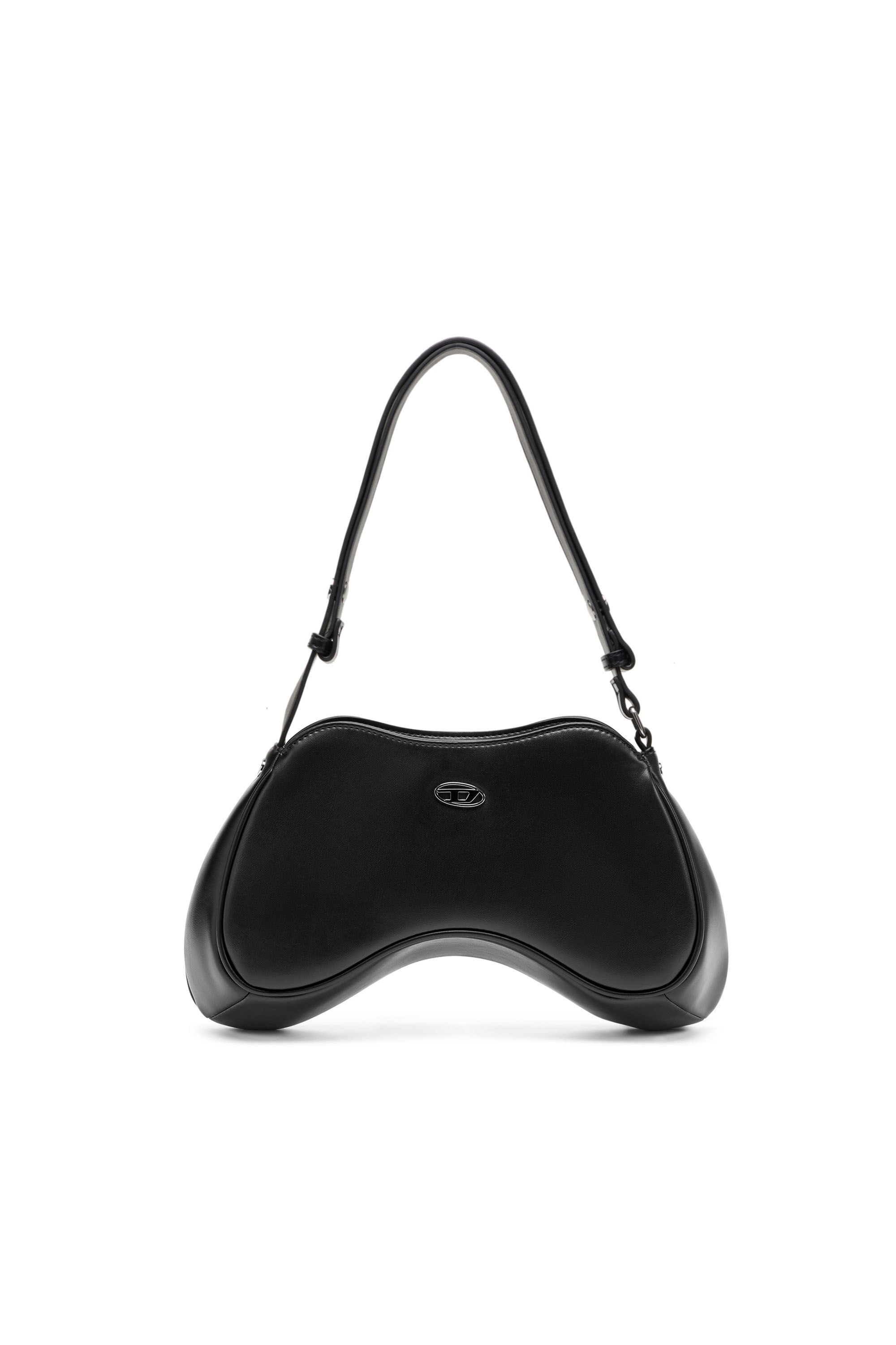 Diesel - PLAY SHOULDER, Woman Play-Shoulder bag with two-tone design in Black - Image 1