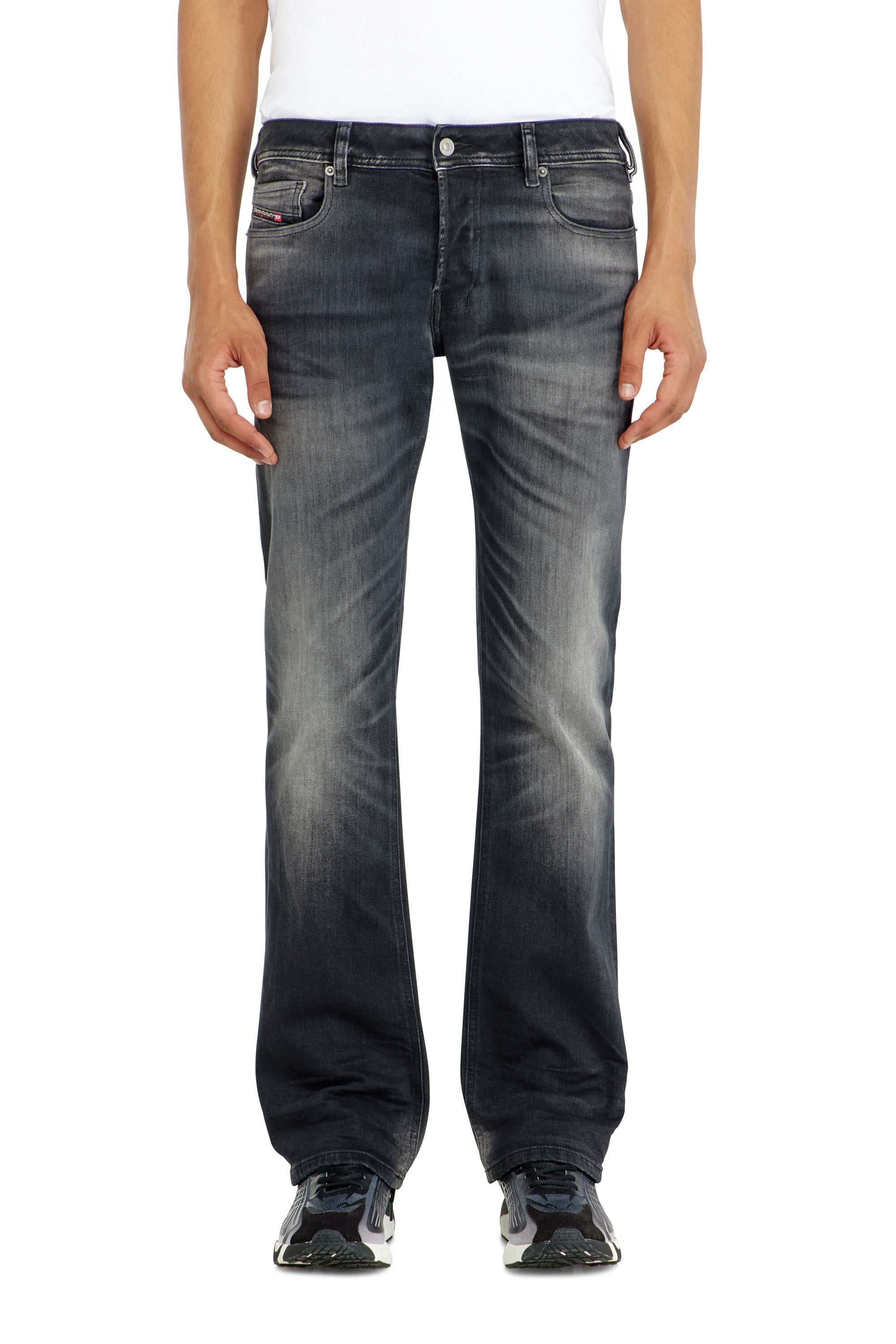 Diesel - Herren Bootcut Jeans 2007 Zatiny 09P38, Schwarz/Dunkelgrau - 4