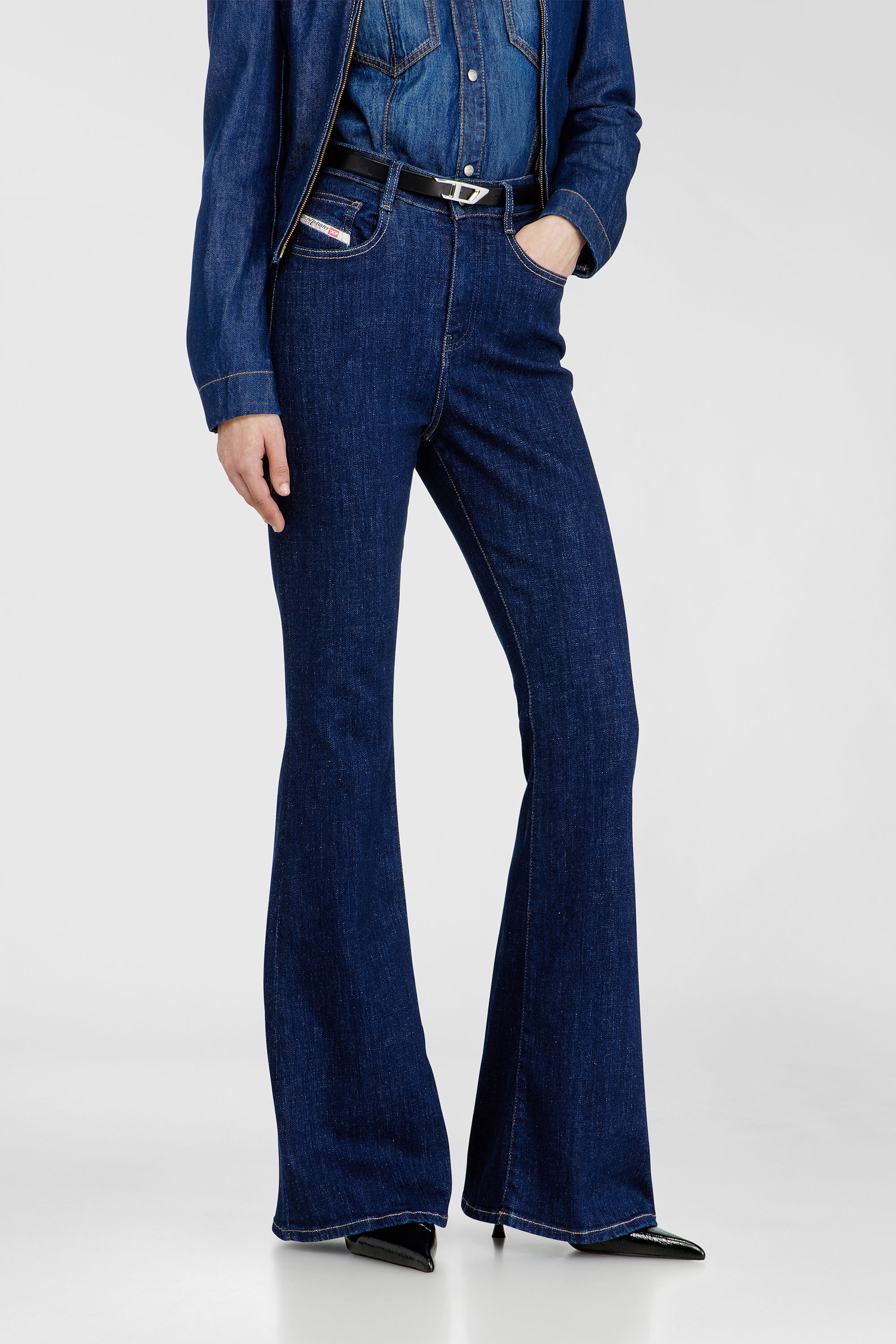 Diesel - Damen Bootcut Jeans 1973 D-Partt 09Q03, Dunkelblau - 7