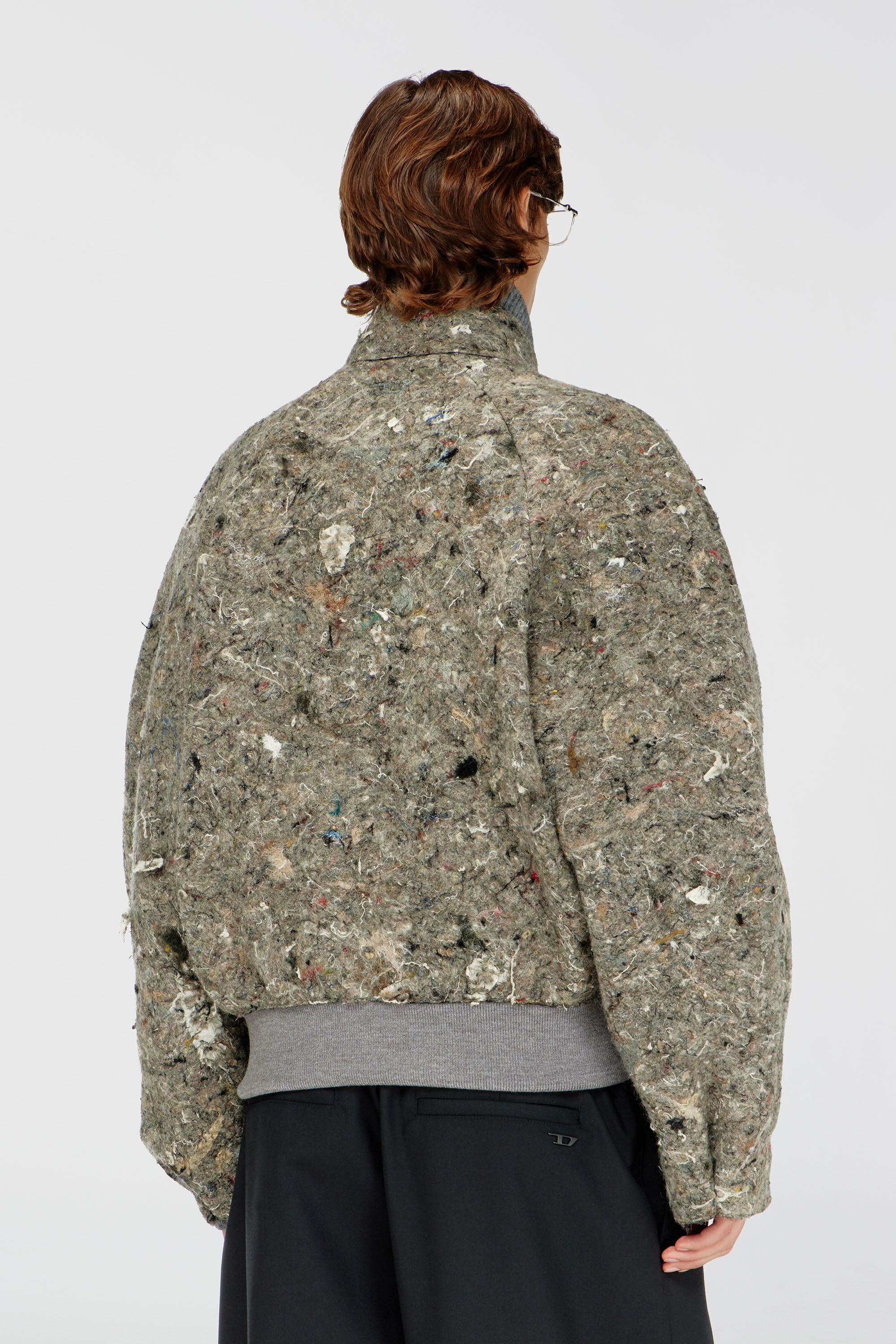 Diesel - J-DISTEM, Herren Upcycled Filzjacke in Grau - 4