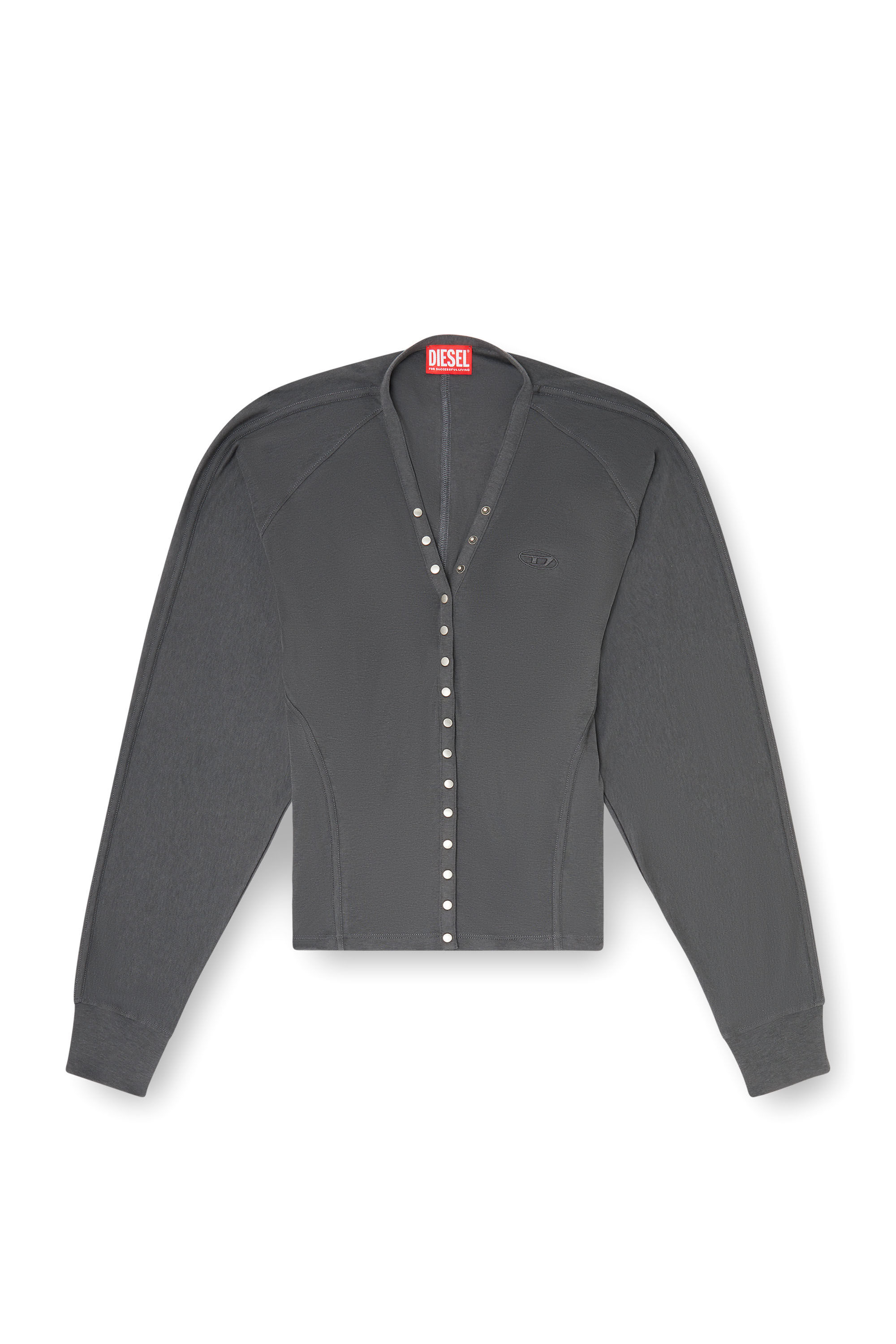 Diesel - T-ISERINA, Damen Cardigan-Top aus Tencel-Mix mit Fledermaus&auml;rmeln in null - 2