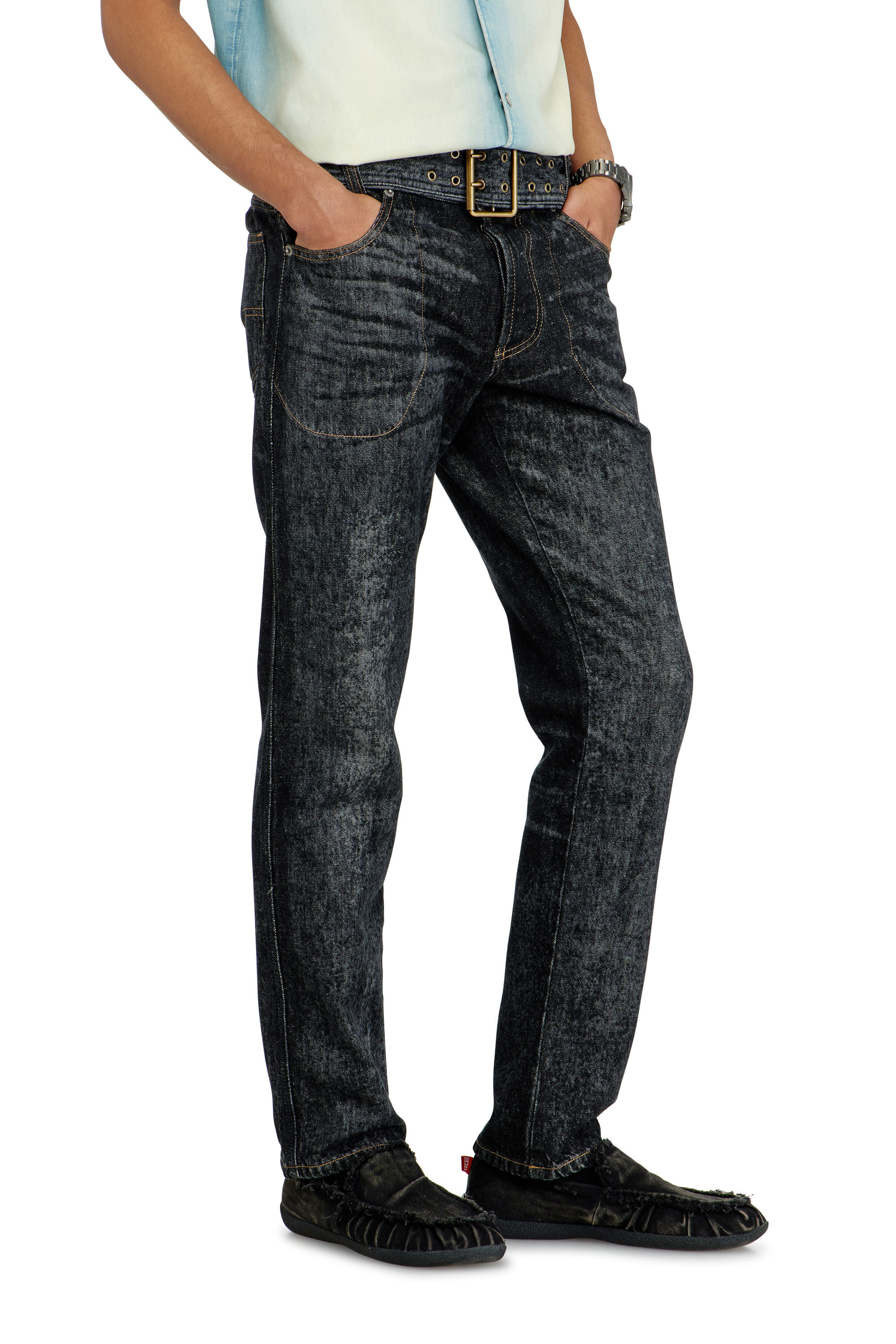 Diesel - Herren Slim Jeans D-Villus 09Q24, Schwarz/Dunkelgrau - 7