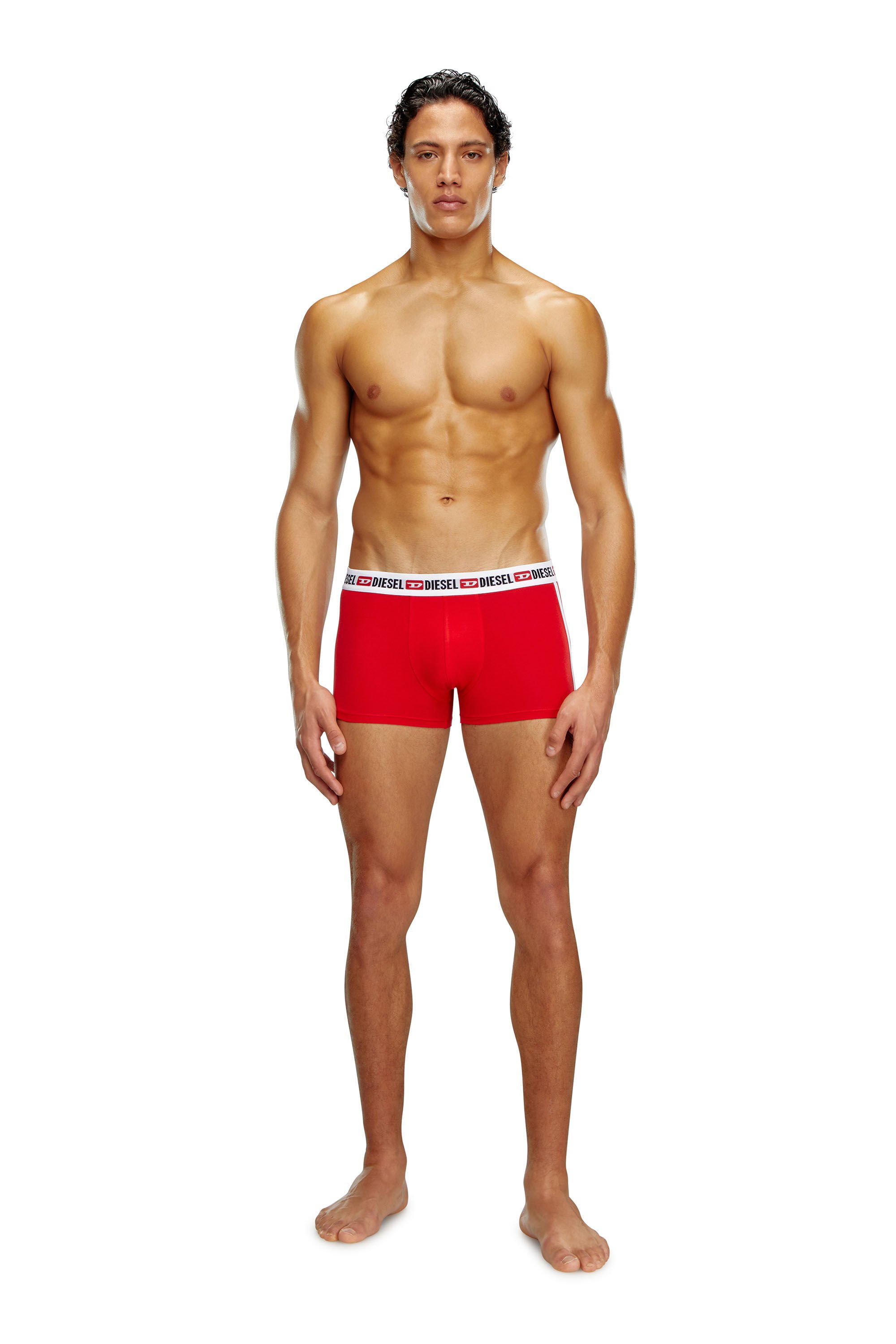 Diesel - UMBX-SHAWNTWOPACK BOXERS, Man Two-pack boxer briefs with side band in Multicolor - Image 1