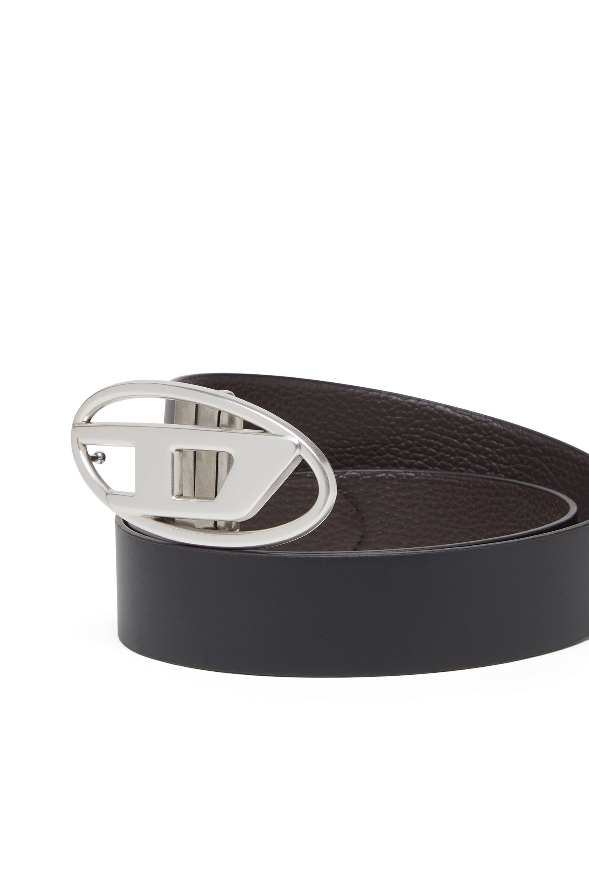 Diesel - B-1DR REV II, Herren 3.9cm Gürtel aus Leder zum Wenden in Braun/Schwarz - 3
