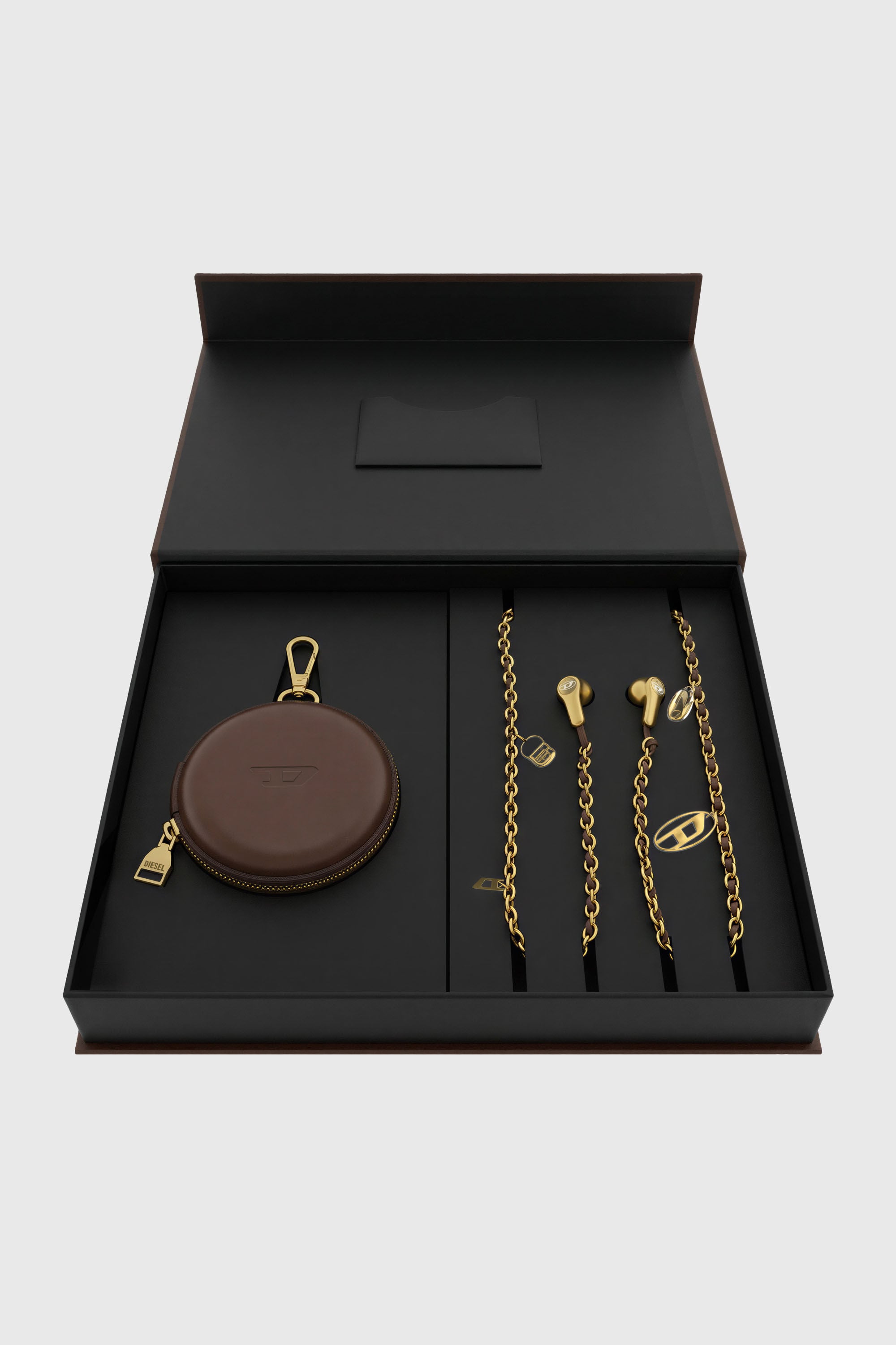 Diesel - 60689  WIRED EARBUDS WIRED EARBUDS, Unisex Gold wired earbuds und charms in Gold - 6