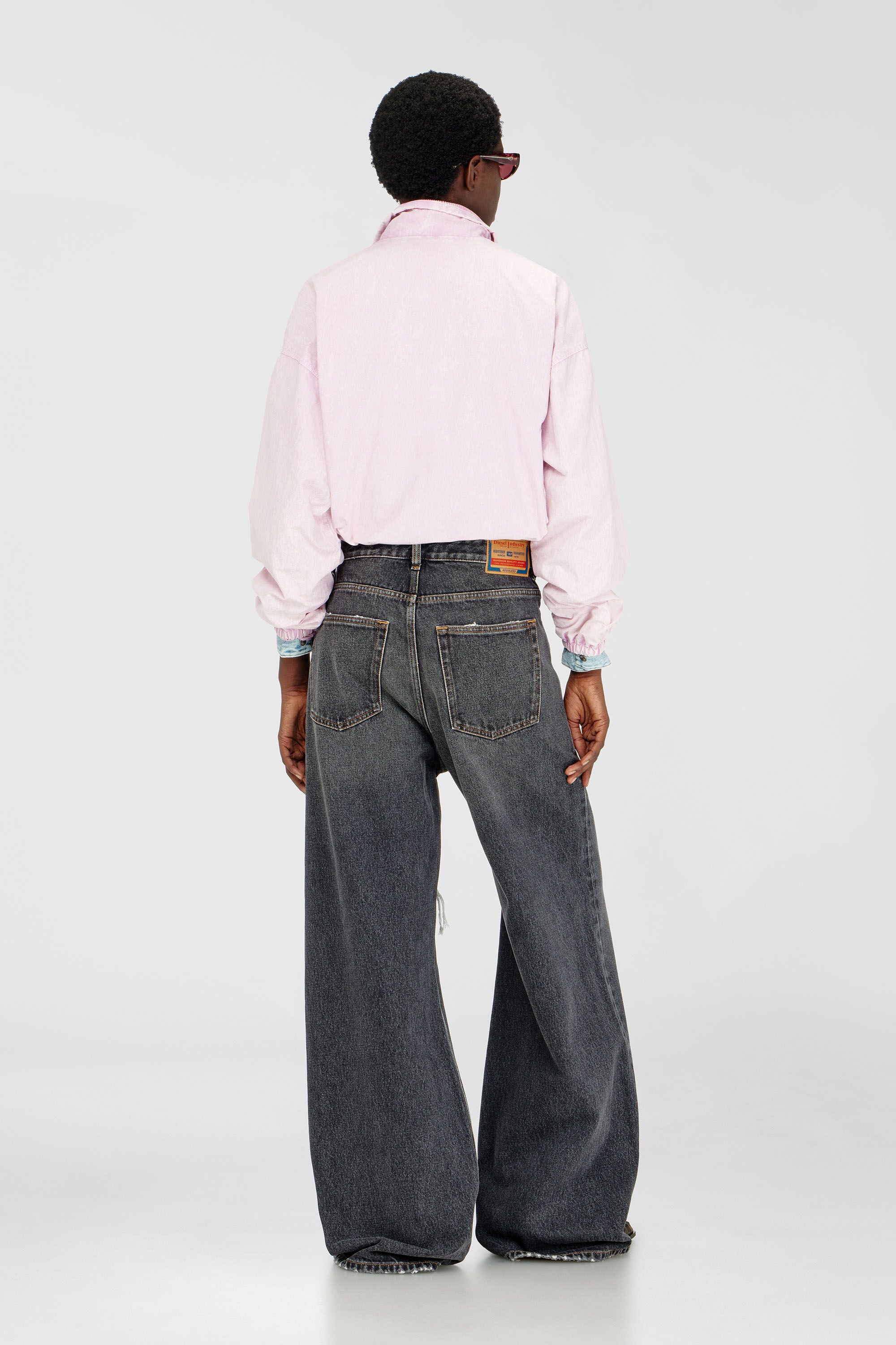 Diesel - Unisex Relaxed Jeans 1996 D-Sire 007F6, Schwarz/Dunkelgrau - 3