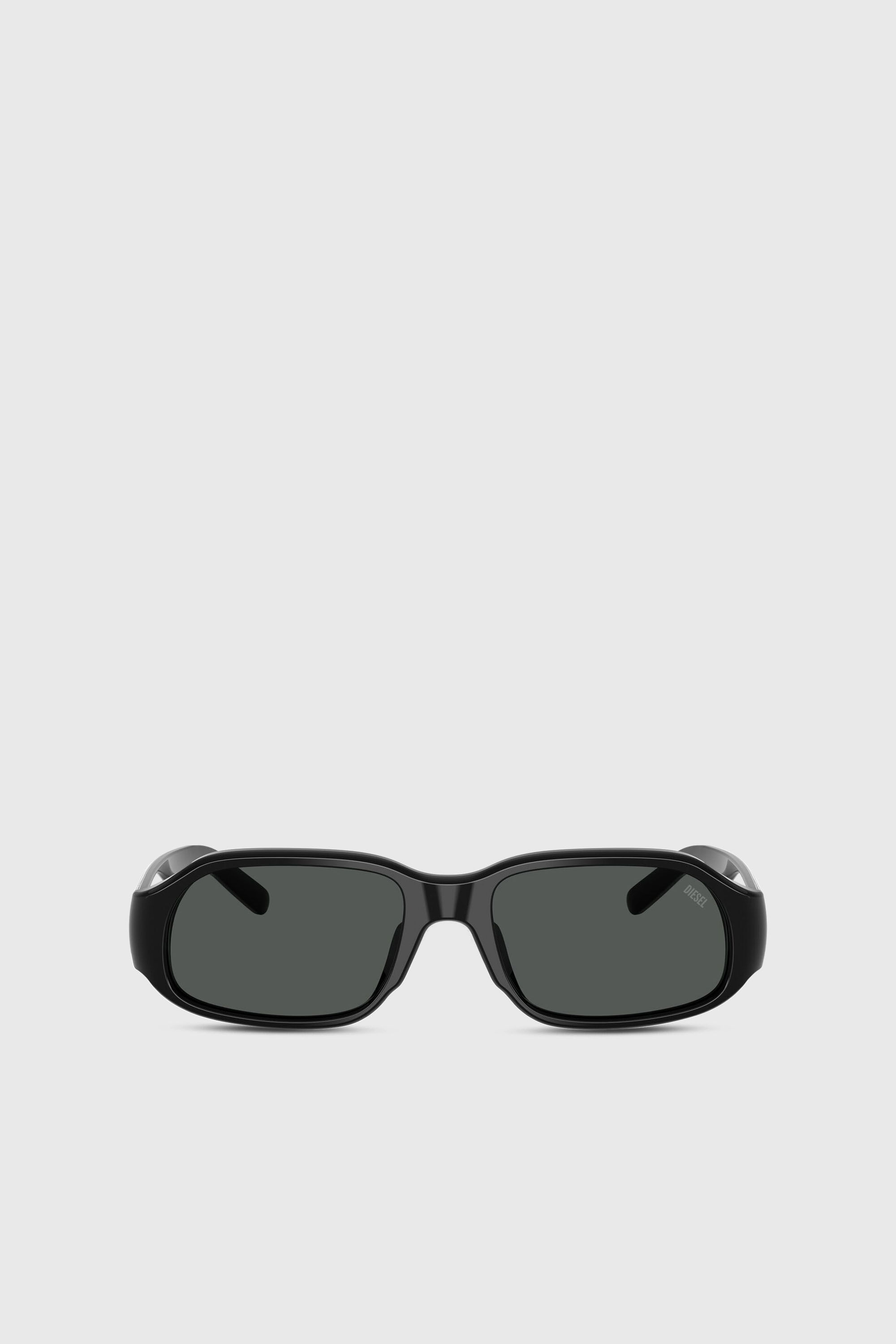 Diesel - 0DL2009U, Unisex Rechteckige Sonnenbrille in Schwarz - 1