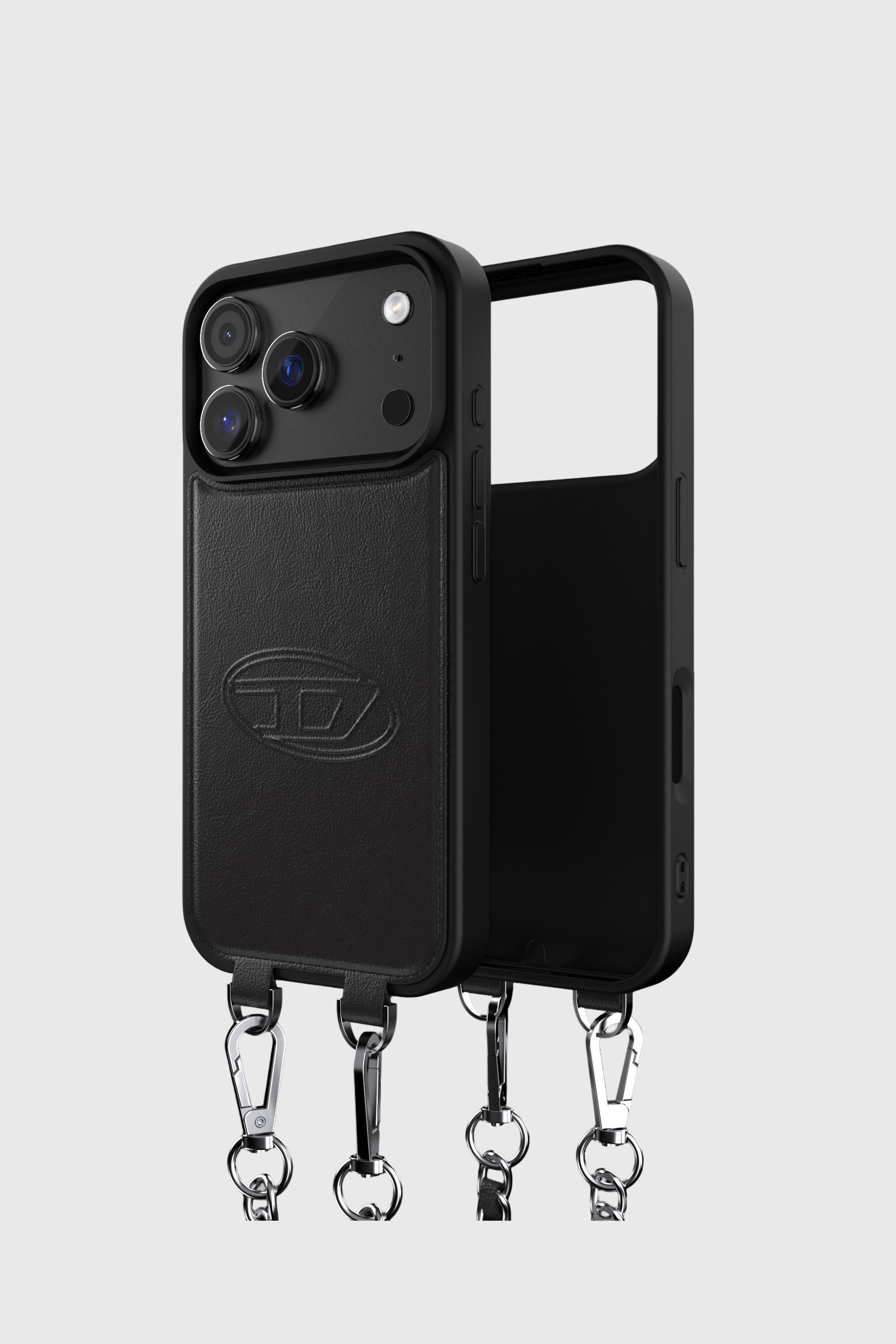 Diesel - 60662 MOULDED CASE, Unisex Oval D H&uuml;lle mit Handschlaufe und MagSafe f&uuml;r iPhone 17 Pro in Schwarz - 3