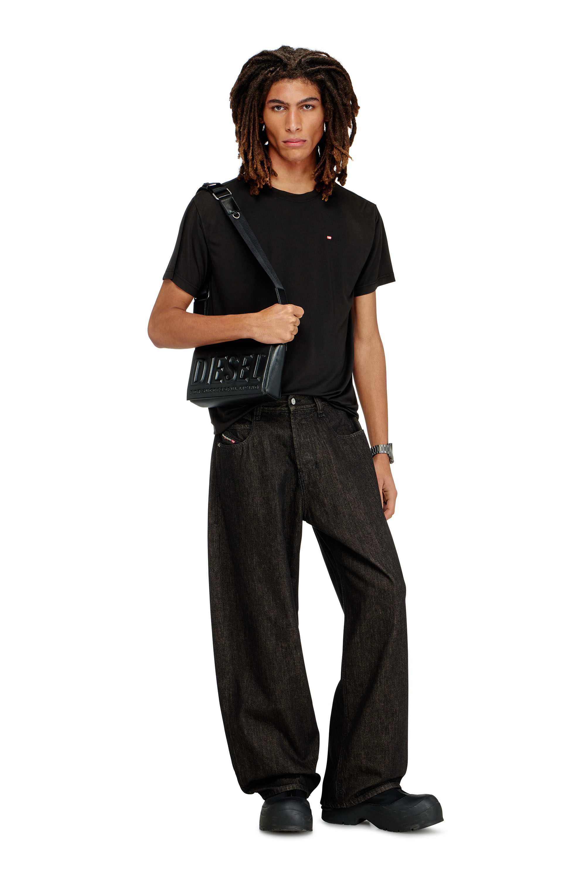 Diesel - DSL 3D CAMERA BAG X, Unisex Dsl 3D &ndash; PU-Tasche mit gepr&auml;gtem Logo in Schwarz - 6