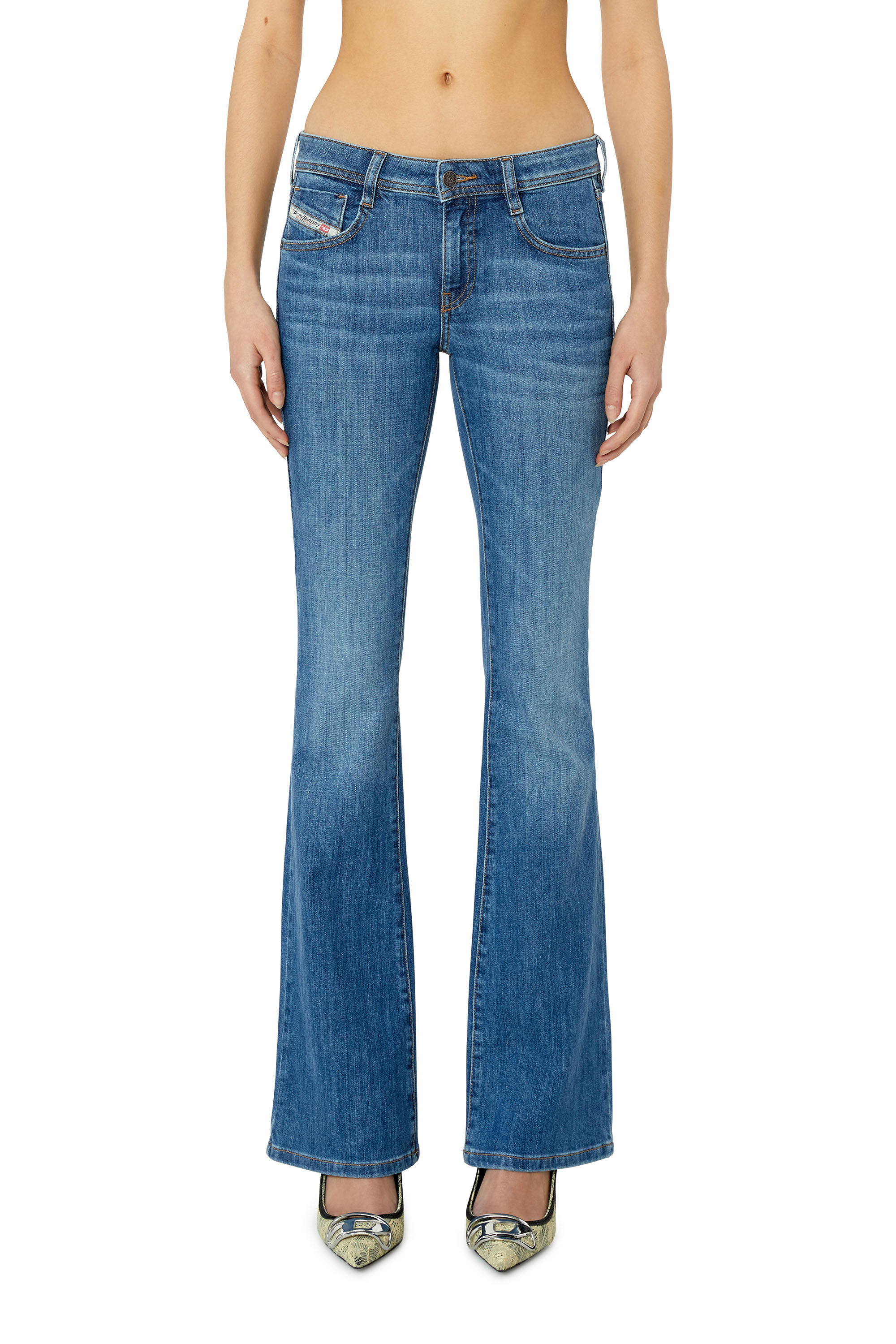 Diesel - 1969 D-Ebbey 0EKAI Bootcut and Flare Jeans, Mittelblau - Image 3