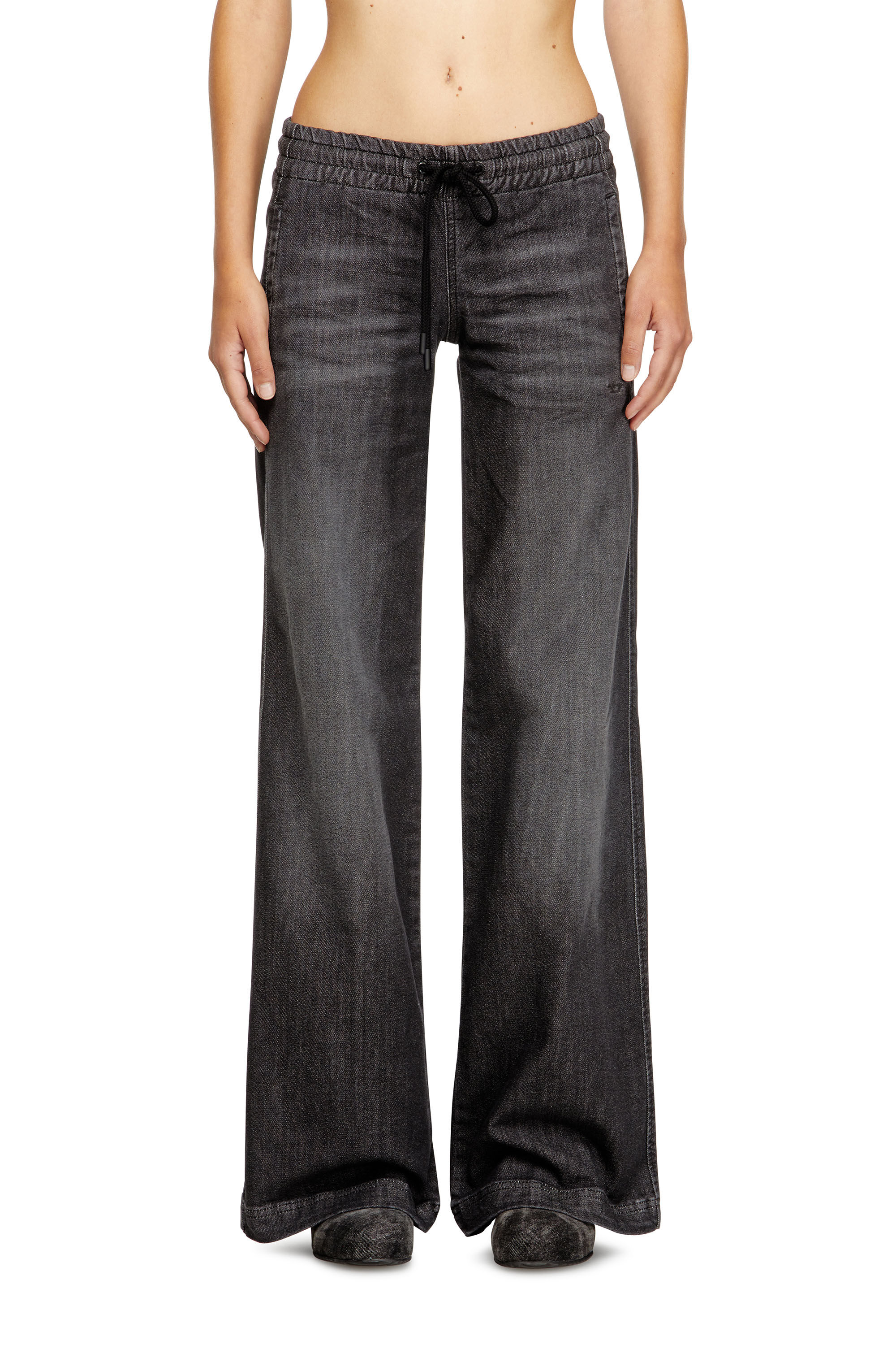 Diesel - Damen Relaxed 2078 D-Ainty Joggjeans® 09M66, Schwarz/Dunkelgrau - 3
