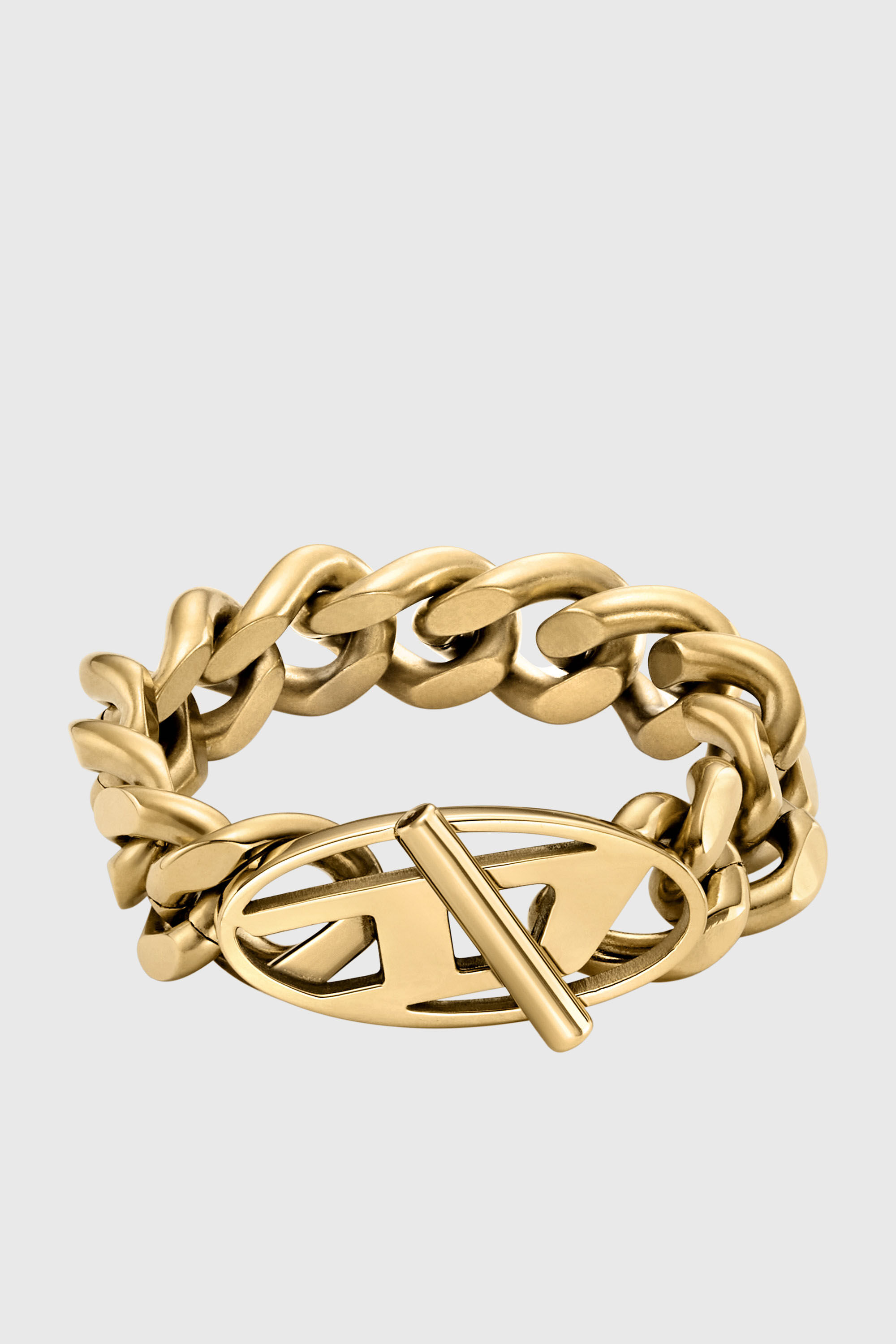 Diesel - DX1568710 JEWEL, Unisex Softer Gliederring aus goldenem Edelstahl in Gold - 2