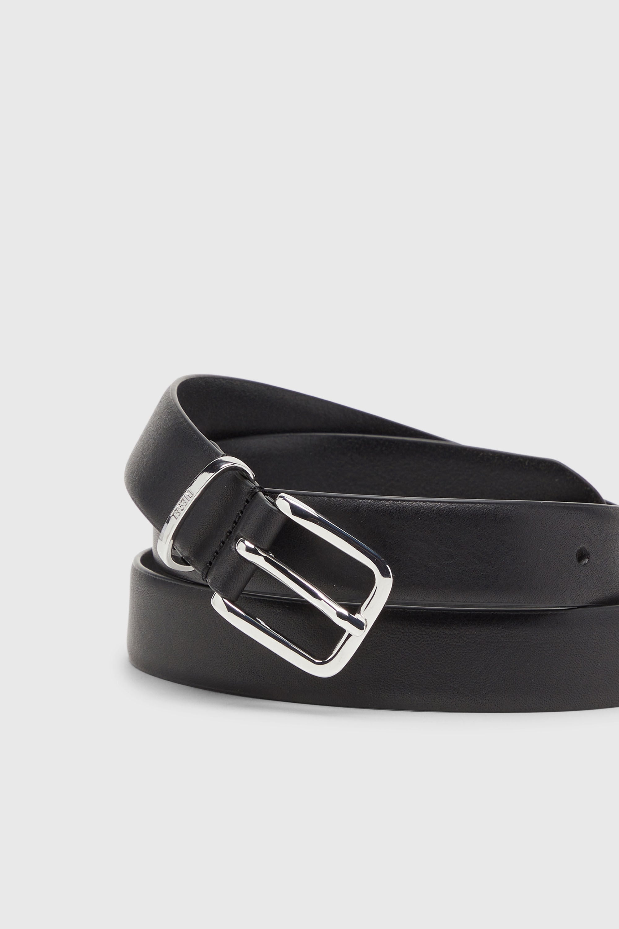 Diesel - B-BISCOTTO W KNOT 25, Damen 2.5 cm Lederg&uuml;rtel in Schwarz - 3