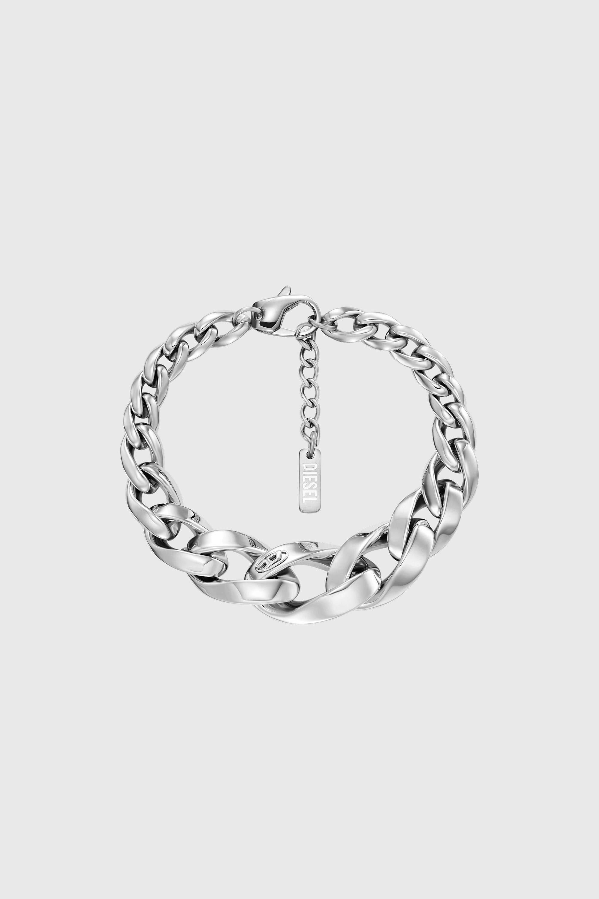 Diesel - DX1721040, Unisex Kettenarmband aus Edelstahl in Silber - 1