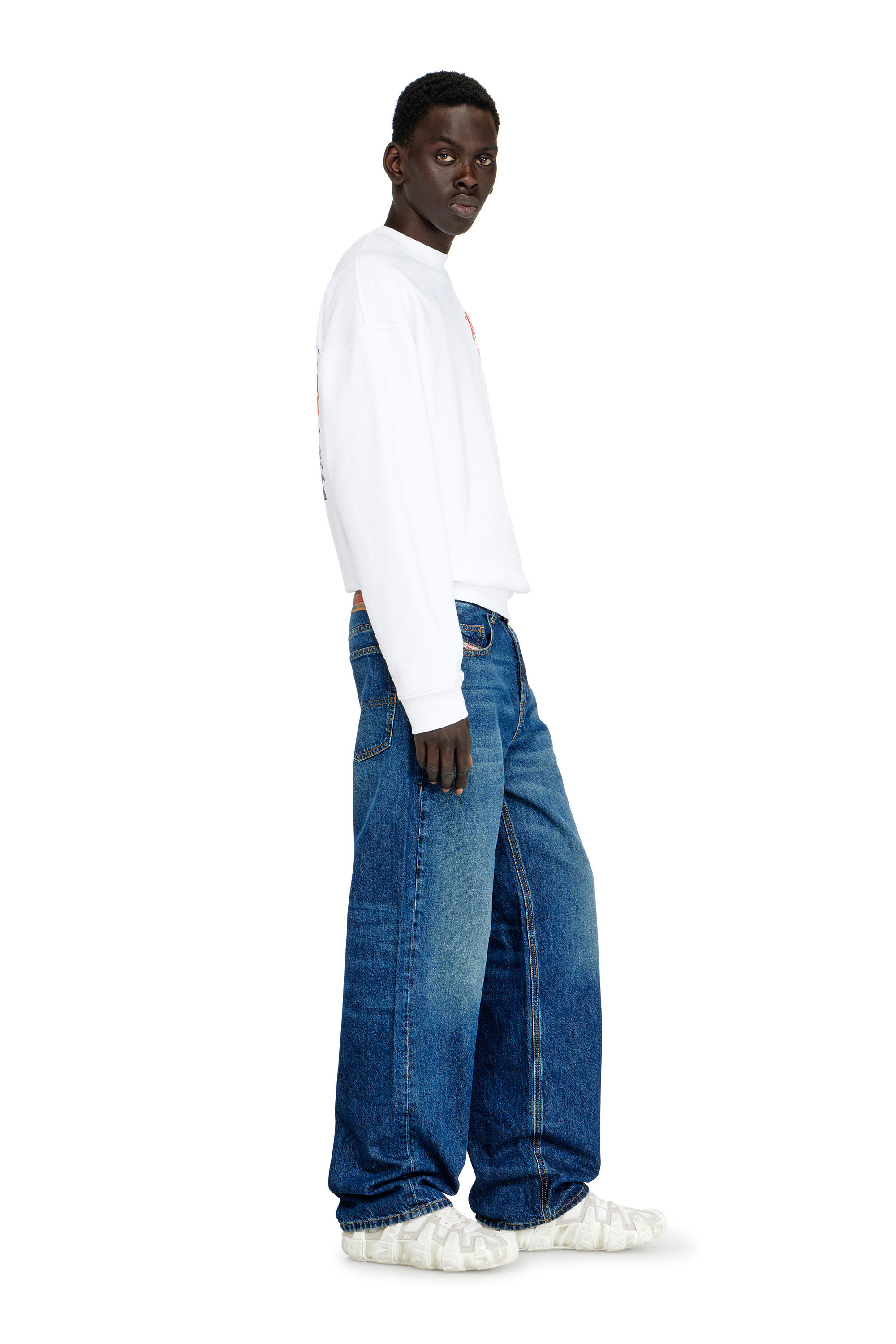 Diesel - Herren Relaxed Jeans 2001 D-Macro 09I27, Mittelblau - 2