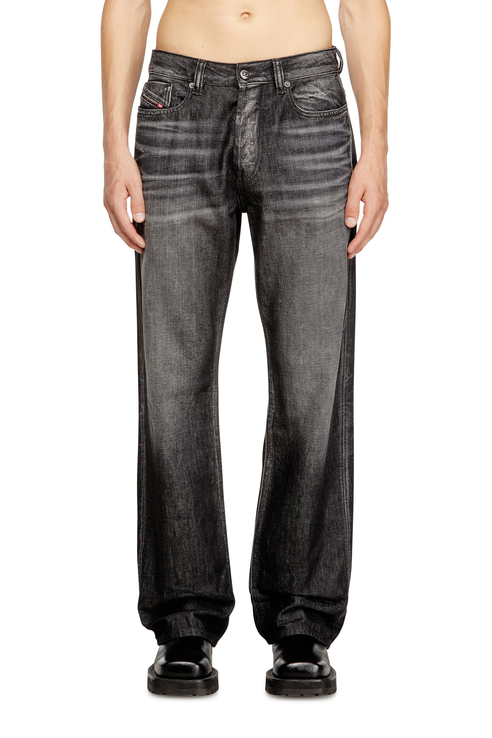 Diesel - Herren Relaxed Jeans 1980 D-Eeper 09M63, Schwarz/Dunkelgrau - 3