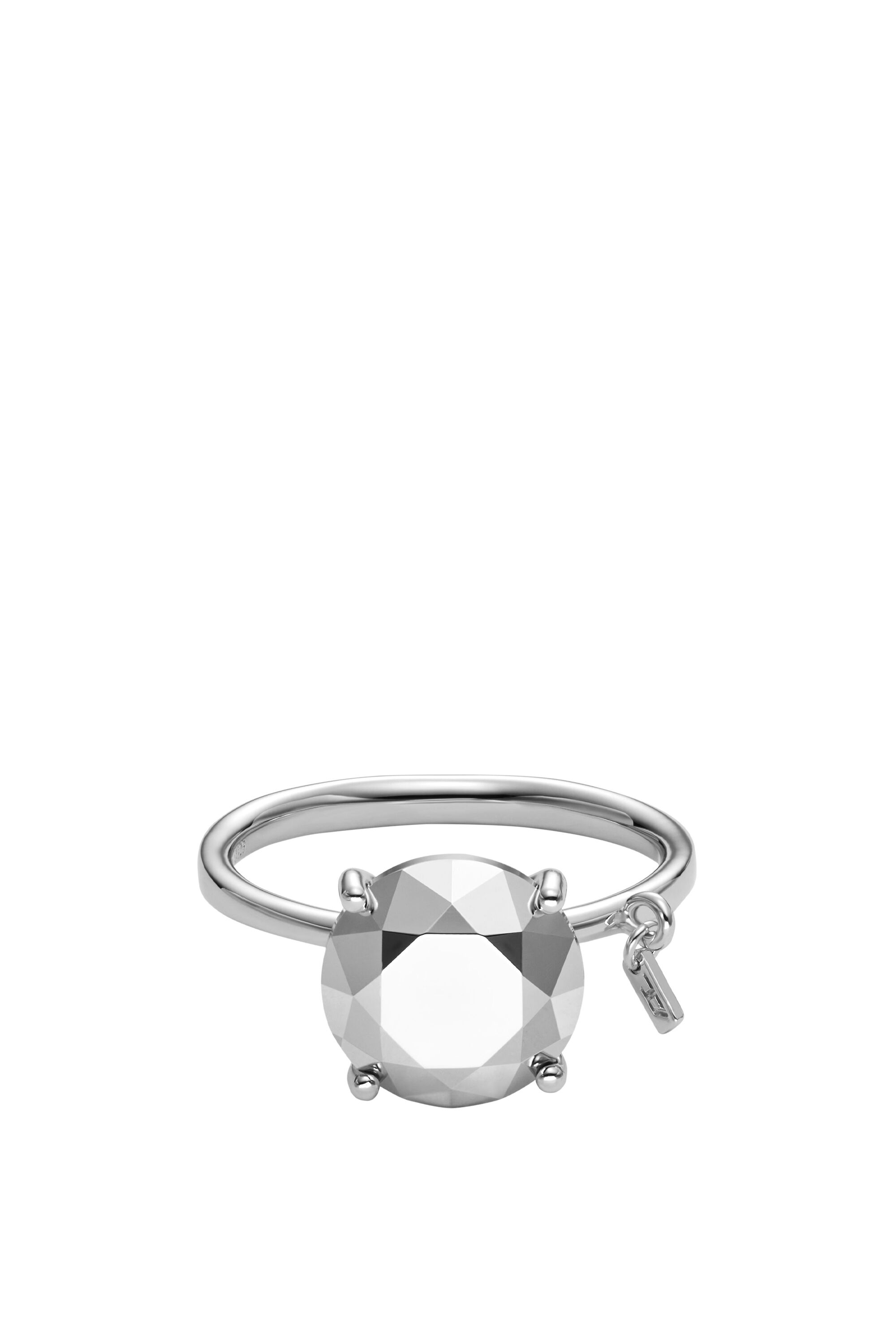 Diesel - DL1353040 STERLING SILVER JEWEL, Unisex Ring aus Sterlingsilber mit Diamantschliff in Silber - 2