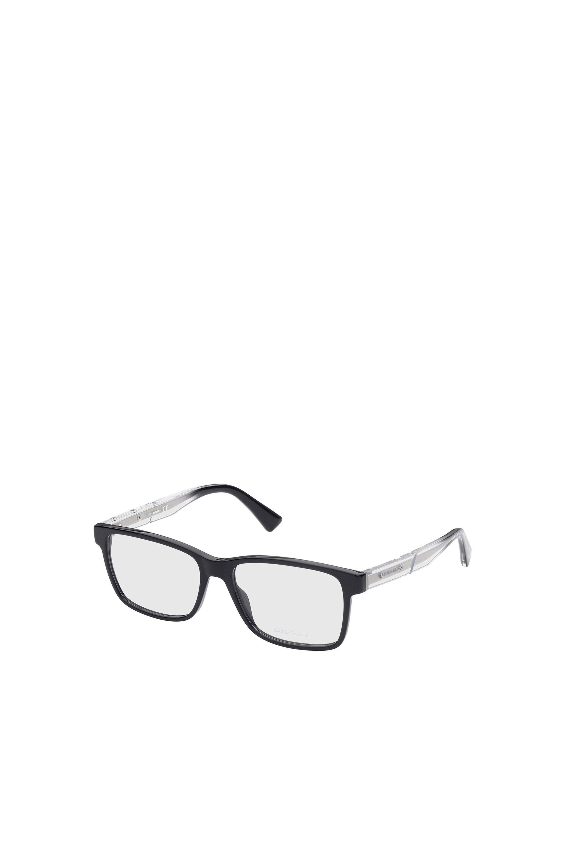 Diesel - DL5407, Herren Rechteckige Brille in Schwarz - 2