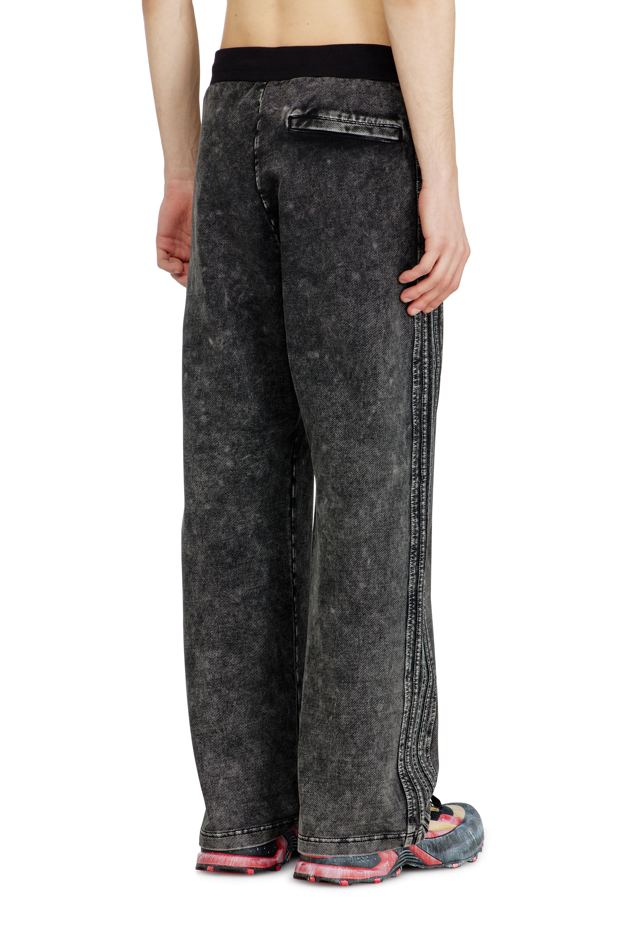 Diesel - P-ALT, Herren Sweatpants im Denim-Look mit Seitenstreifen in null - 3