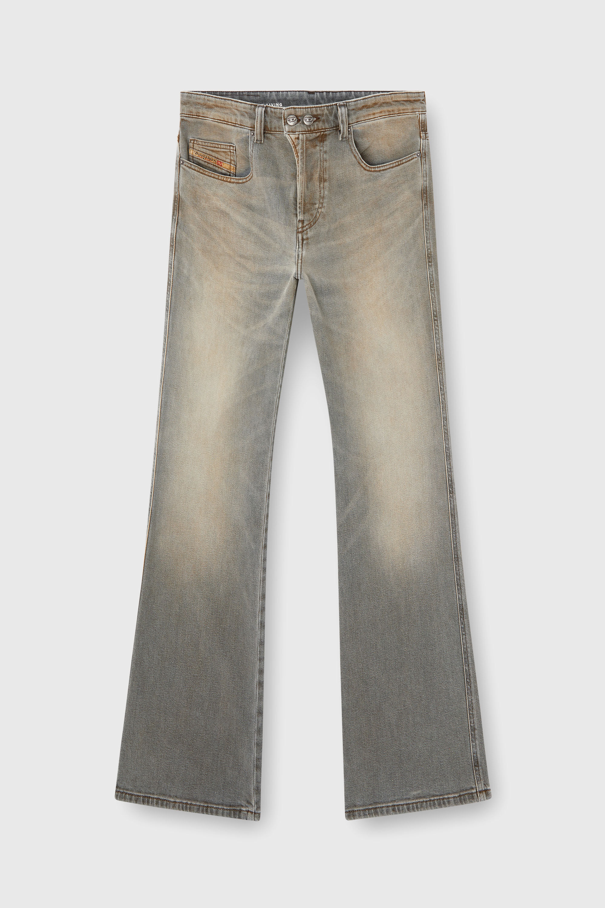 Diesel - Herren Bootcut Jeans 1998 D-Buck 09L37, Hellgrau - 4
