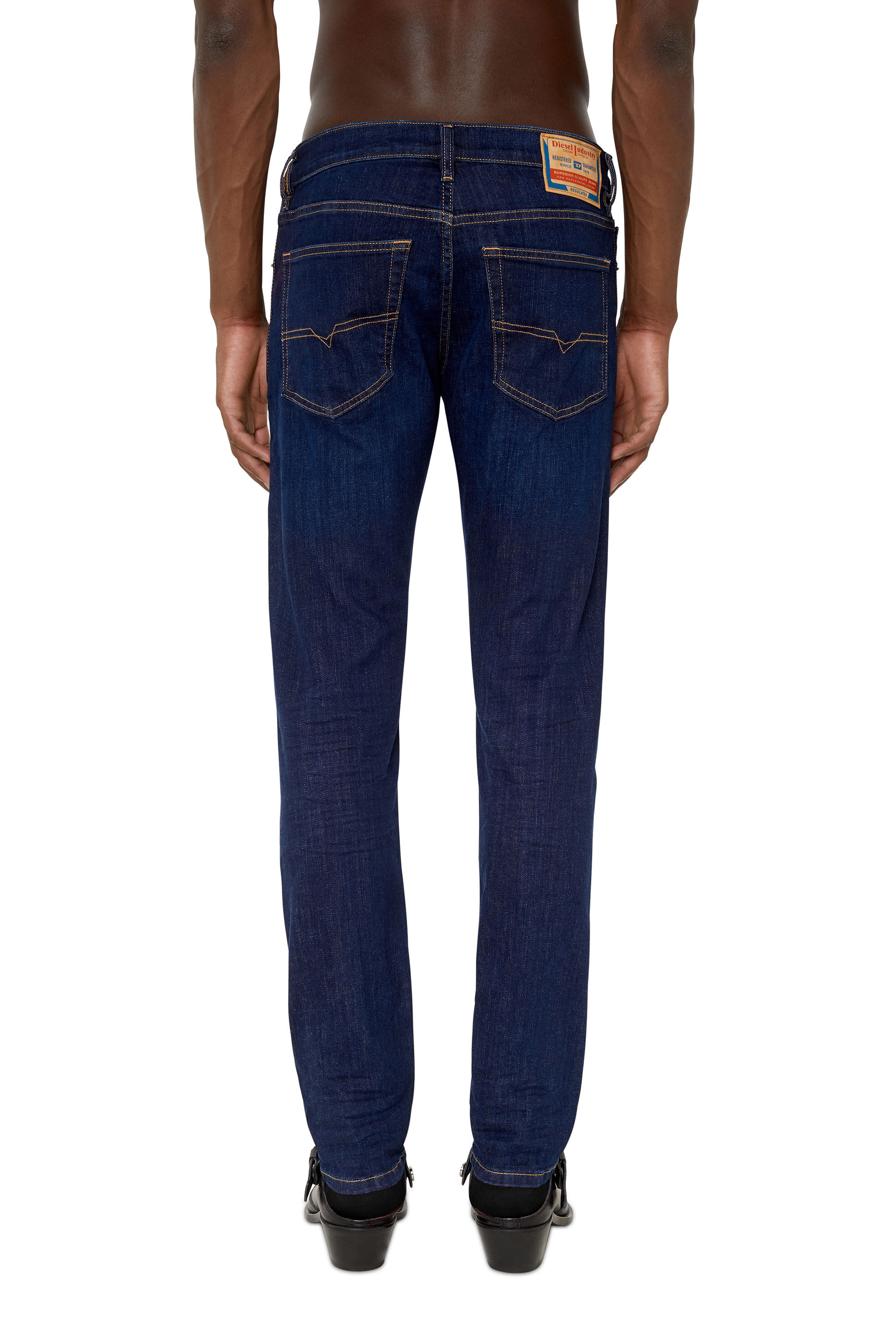 Diesel - D-Luster 0IHAQ Slim Jeans, Dunkelblau - Image 4