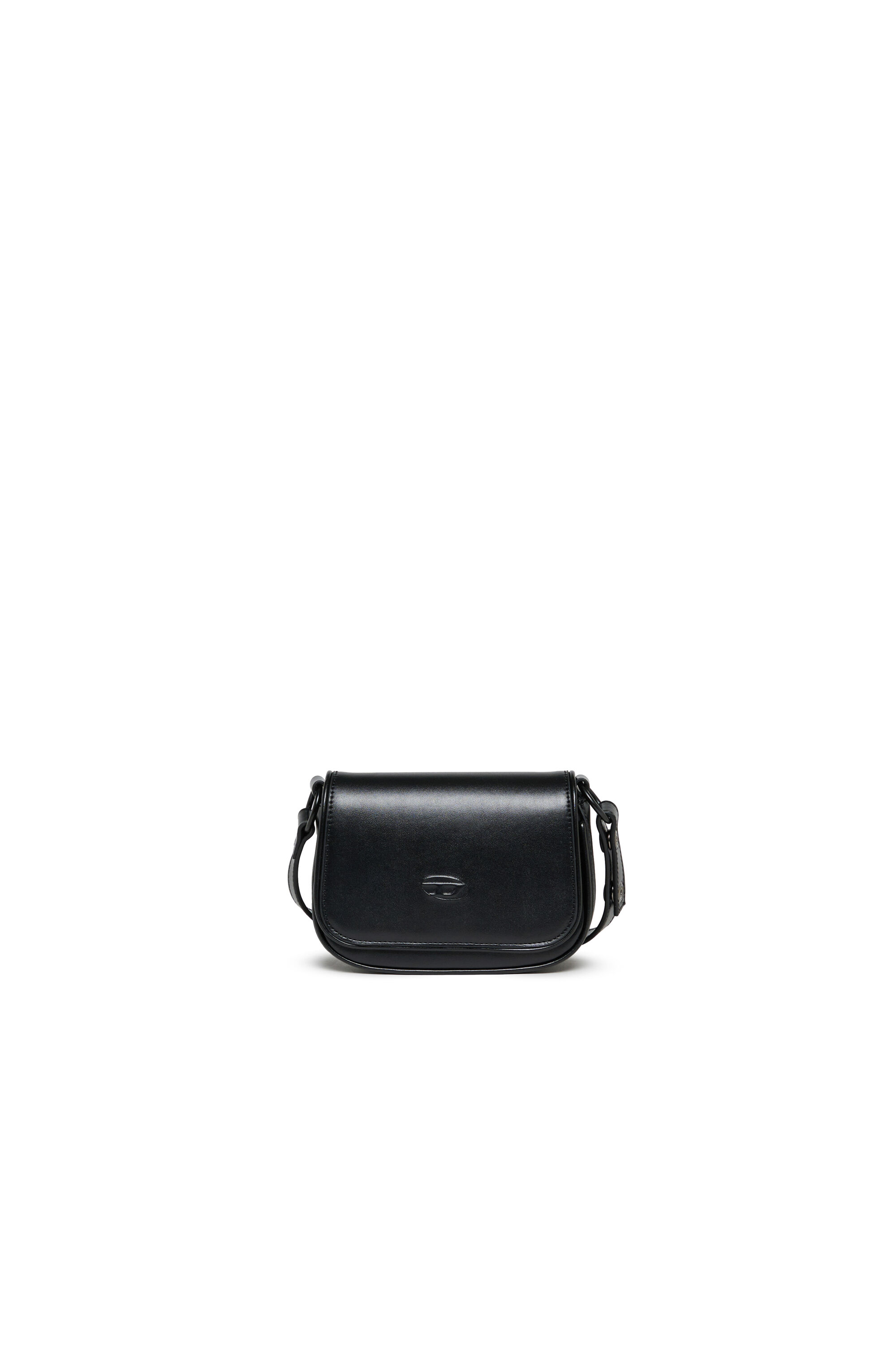 Diesel - WIRT, Damen WIRT - Crossbody-Tasche mit gepr&auml;gtem Oval D Logo in Schwarz - 1
