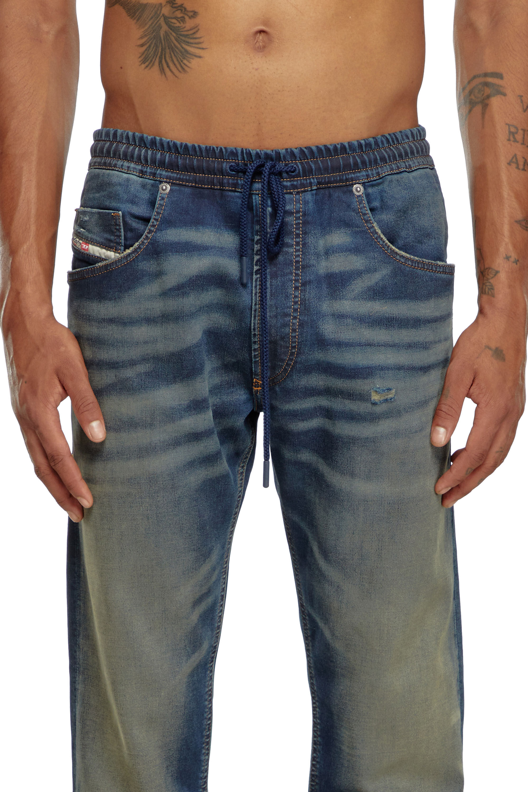 Diesel - Herren Tapered 2030 D-Krooley Joggjeans® 09J34, Dunkelblau - Image 5