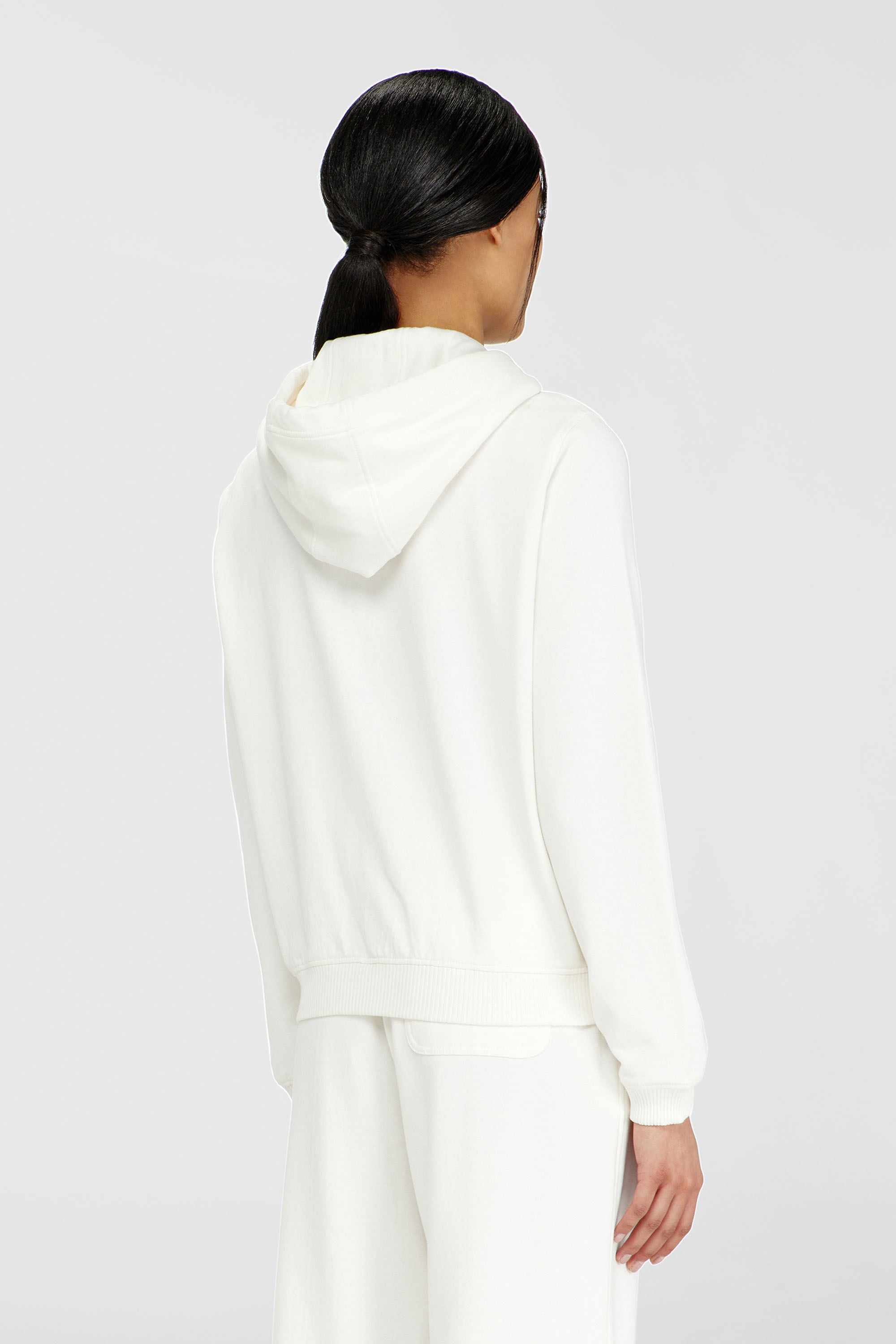 Diesel - HARRIET-D-CORE, Damen Kapuzenpullover aus aufgerauter Baumwollmischung in Wei&szlig; - 4