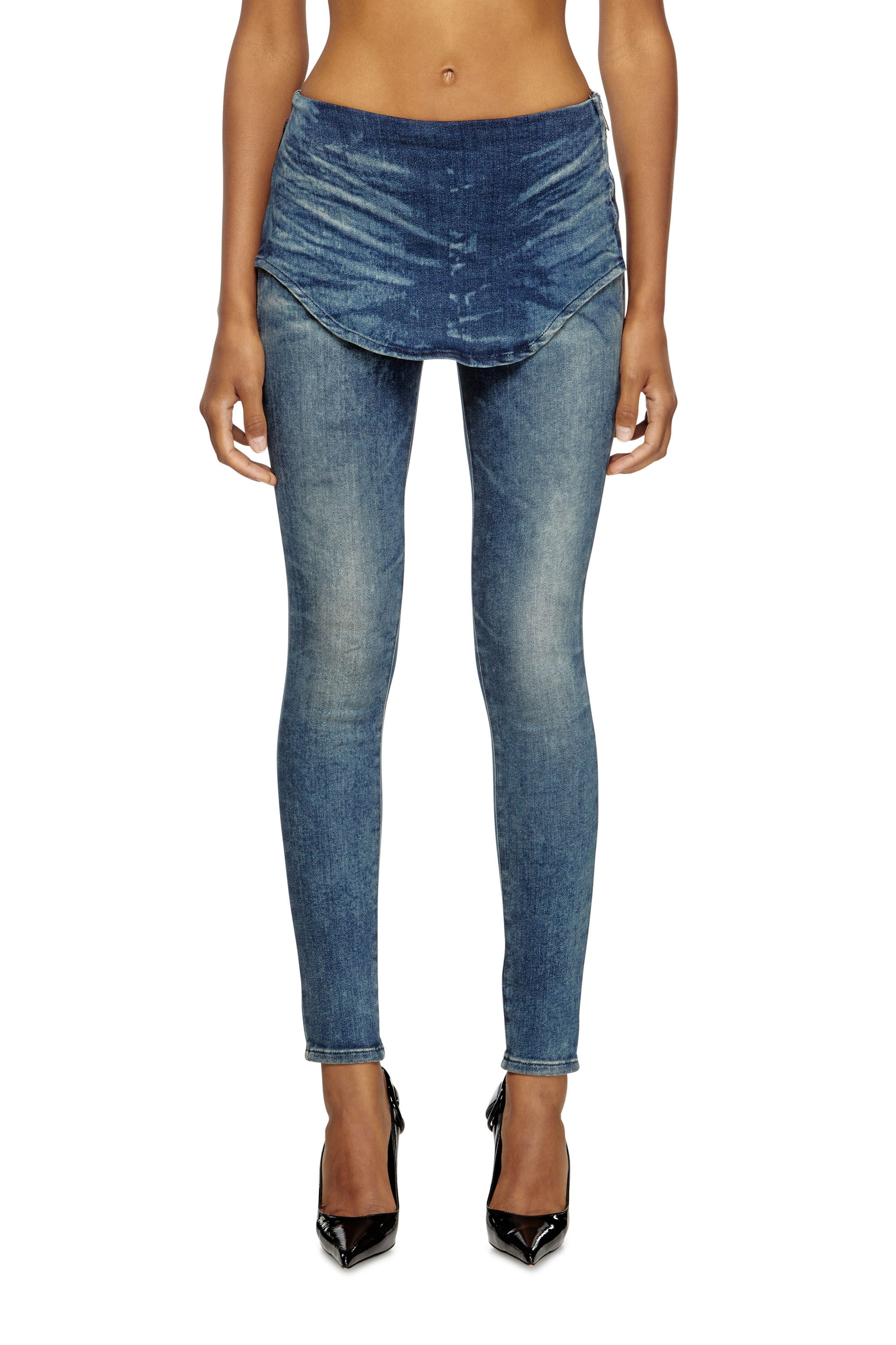 Diesel - Damen Slim Jeans D-Gnol 09M95, Mittelblau - 3