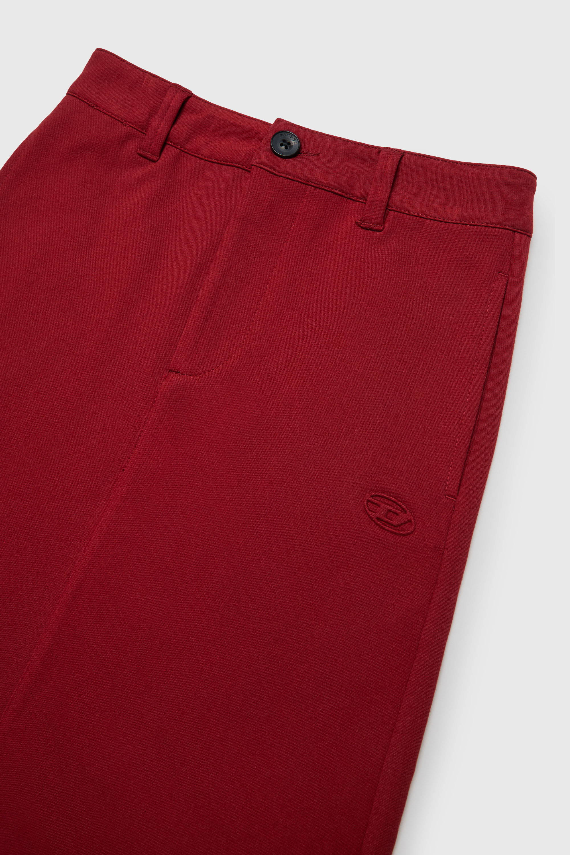 Diesel - GMILX, Damen Rock aus Stretch-Viskose-Mix in Rot - 3