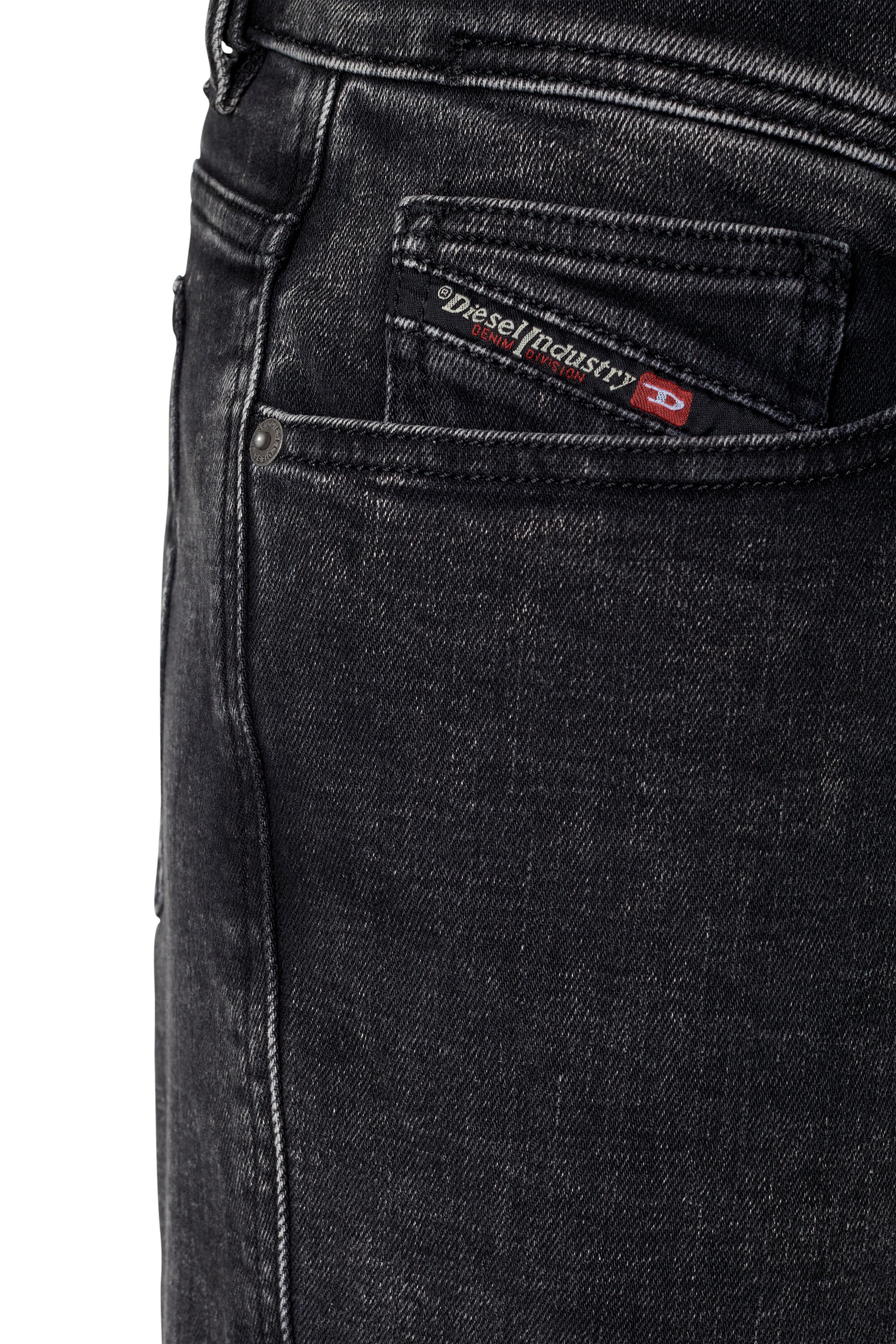 パンツ diesel coating skinny denim archive Men's Skinny Jeans | Black/Dark grey | Diesel 1979 Sleenker