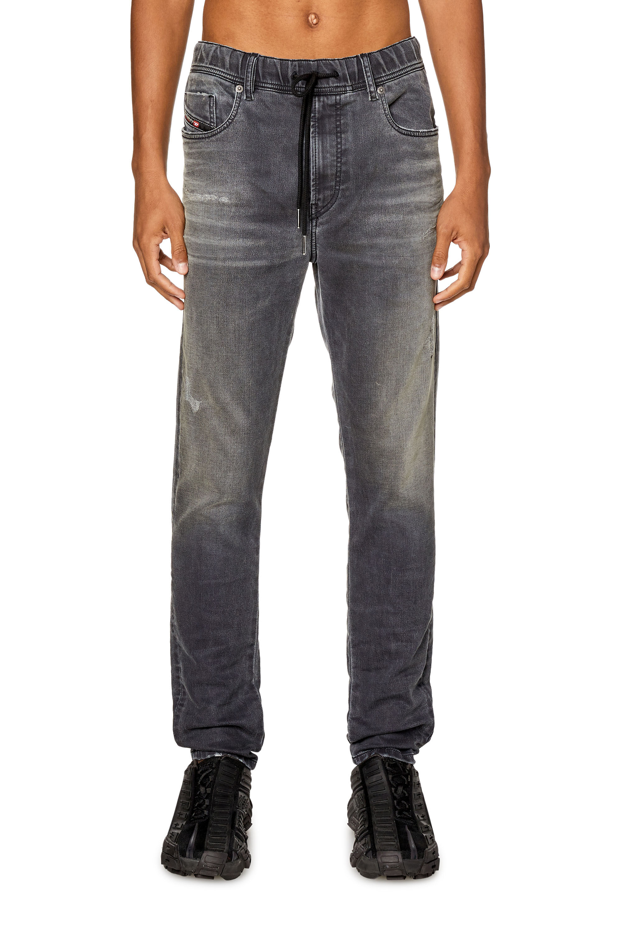 Diesel - Herren Slim E-Spender JoggJeans® 068FP, Schwarz/Dunkelgrau - 3