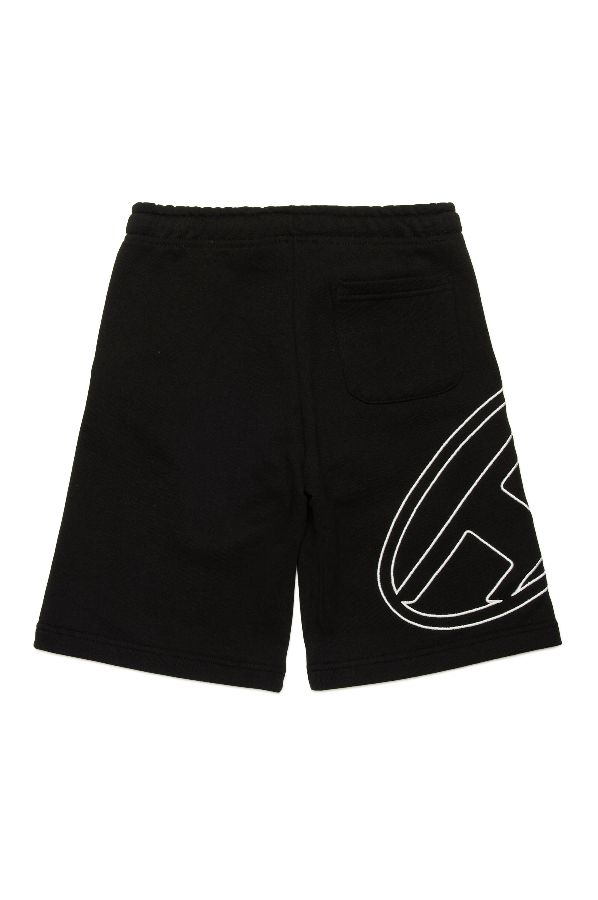 Diesel - PBETTYMEGOVALD, Herren Sweatshorts mit Oval D-Stickerei in Schwarz - 2