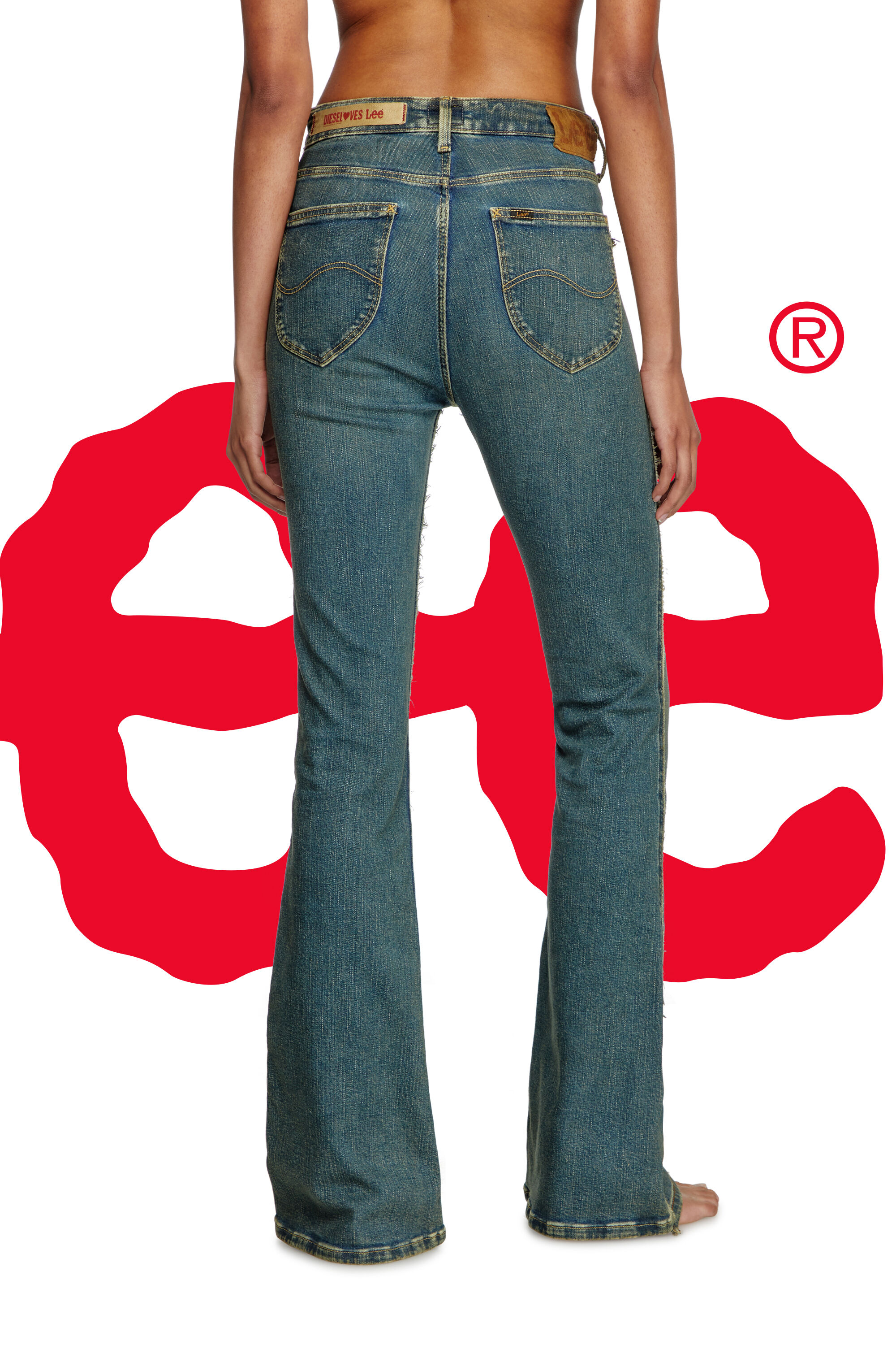 Diesel - Damen Regular Jeans Dieseloves 01 09N01, Dunkelblau - 6