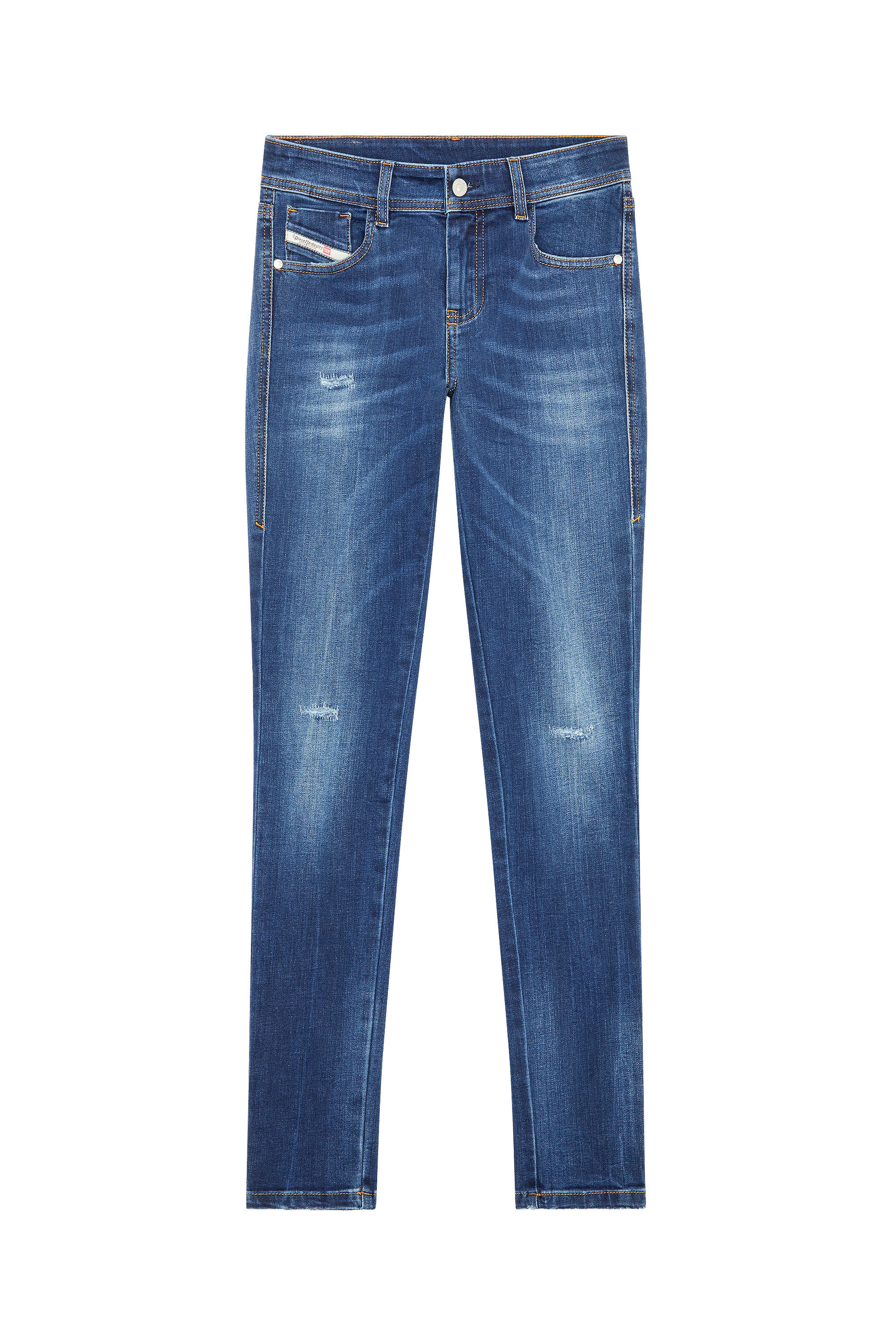 Diesel - 2017 Slandy E09CX Super skinny Jeans, Dunkelblau - Image 2