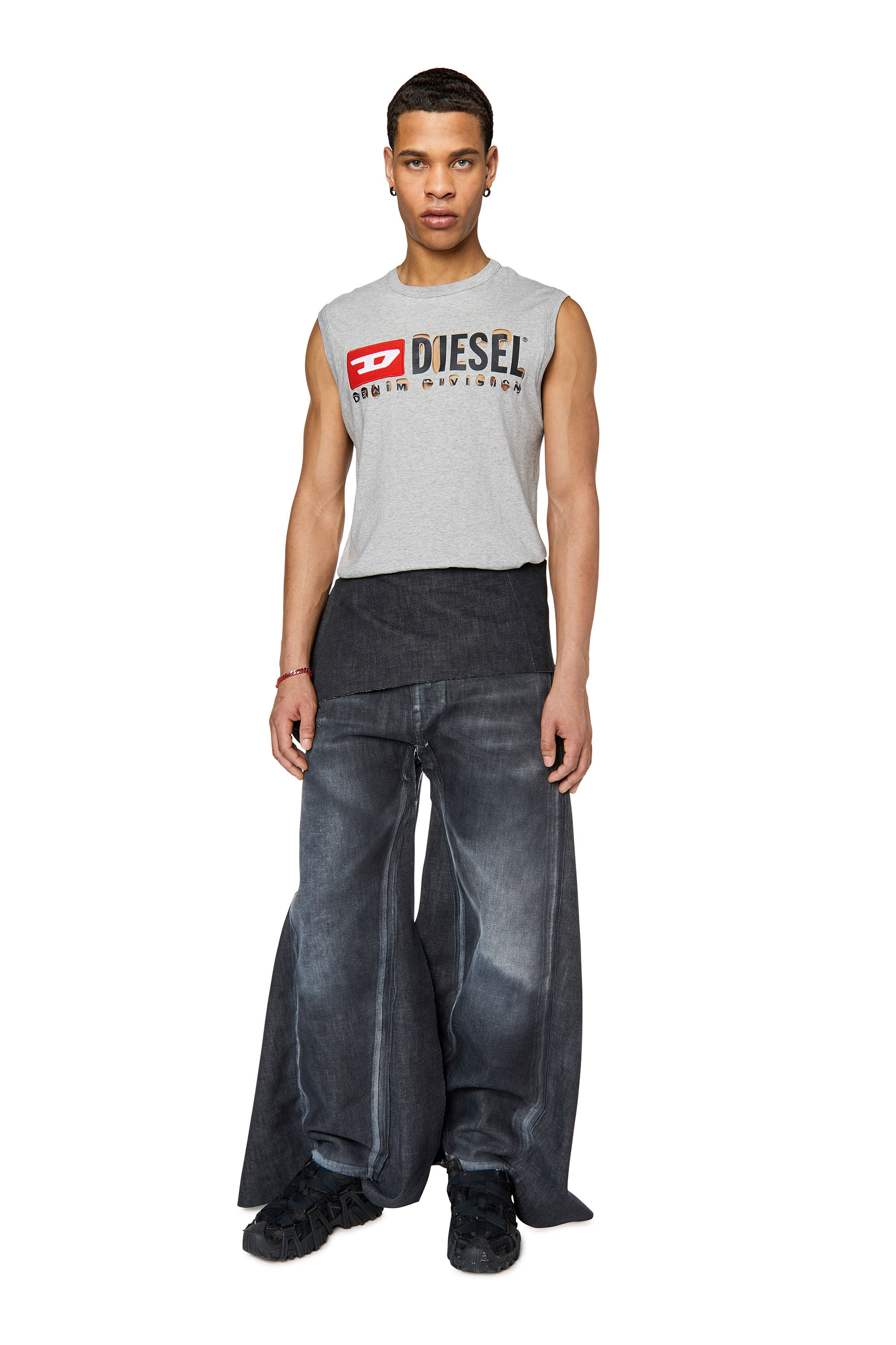 Diesel - Straight Jeans 2010 D-Macs 007Q5, Schwarz/Dunkelgrau - Image 1