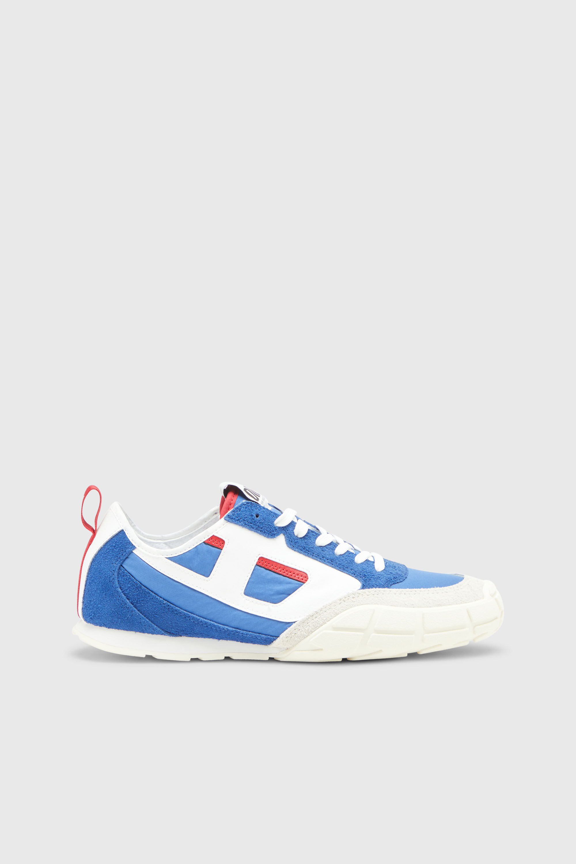 Diesel - S-PAGODHA LOW, Herren S-Pagodha-Sneakers aus Leder, Wildleder und Ripstop in Blau - 1