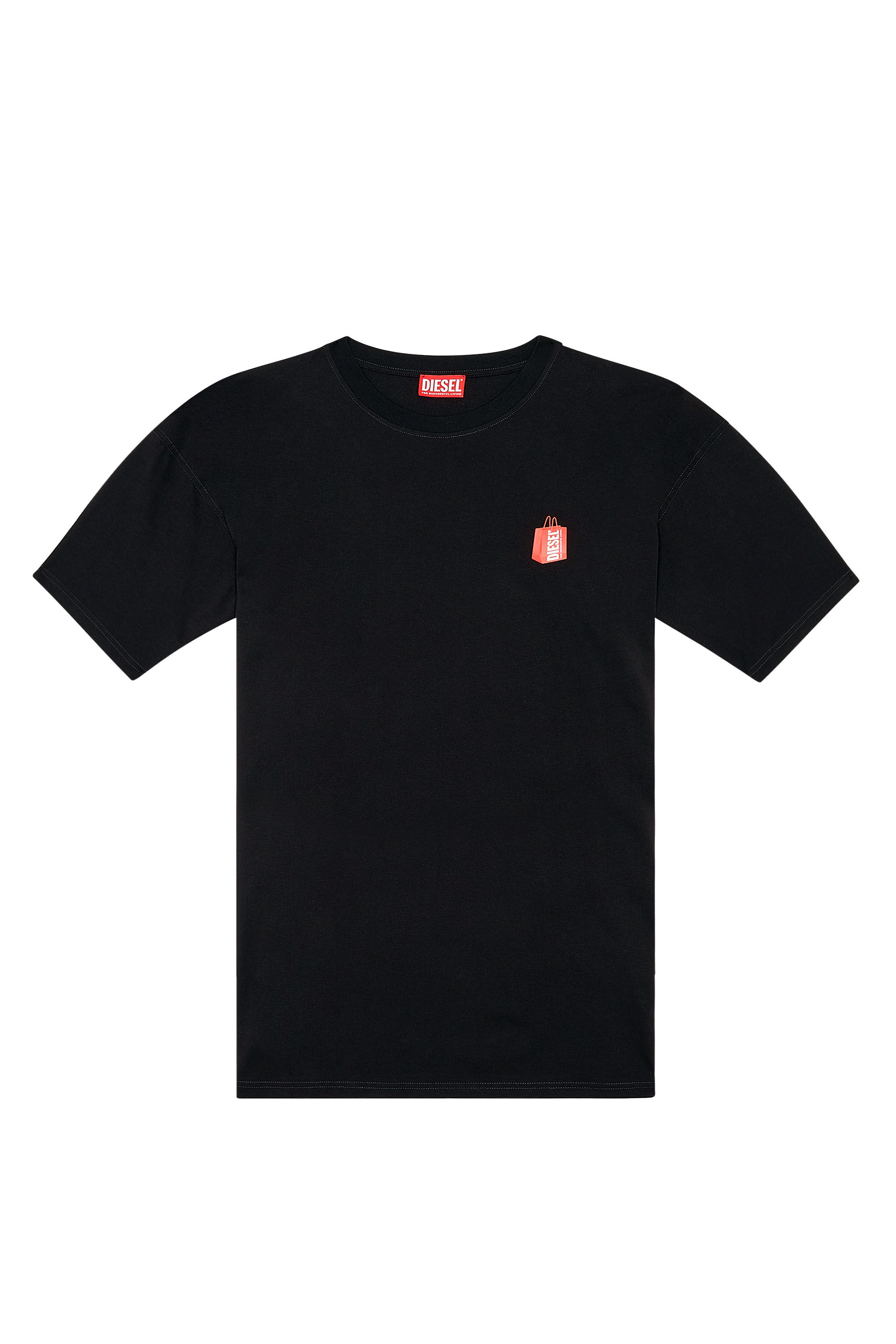 Diesel - T-BOXT-N2, Man T-shirt with Prototype sneaker print in Black - Image 2