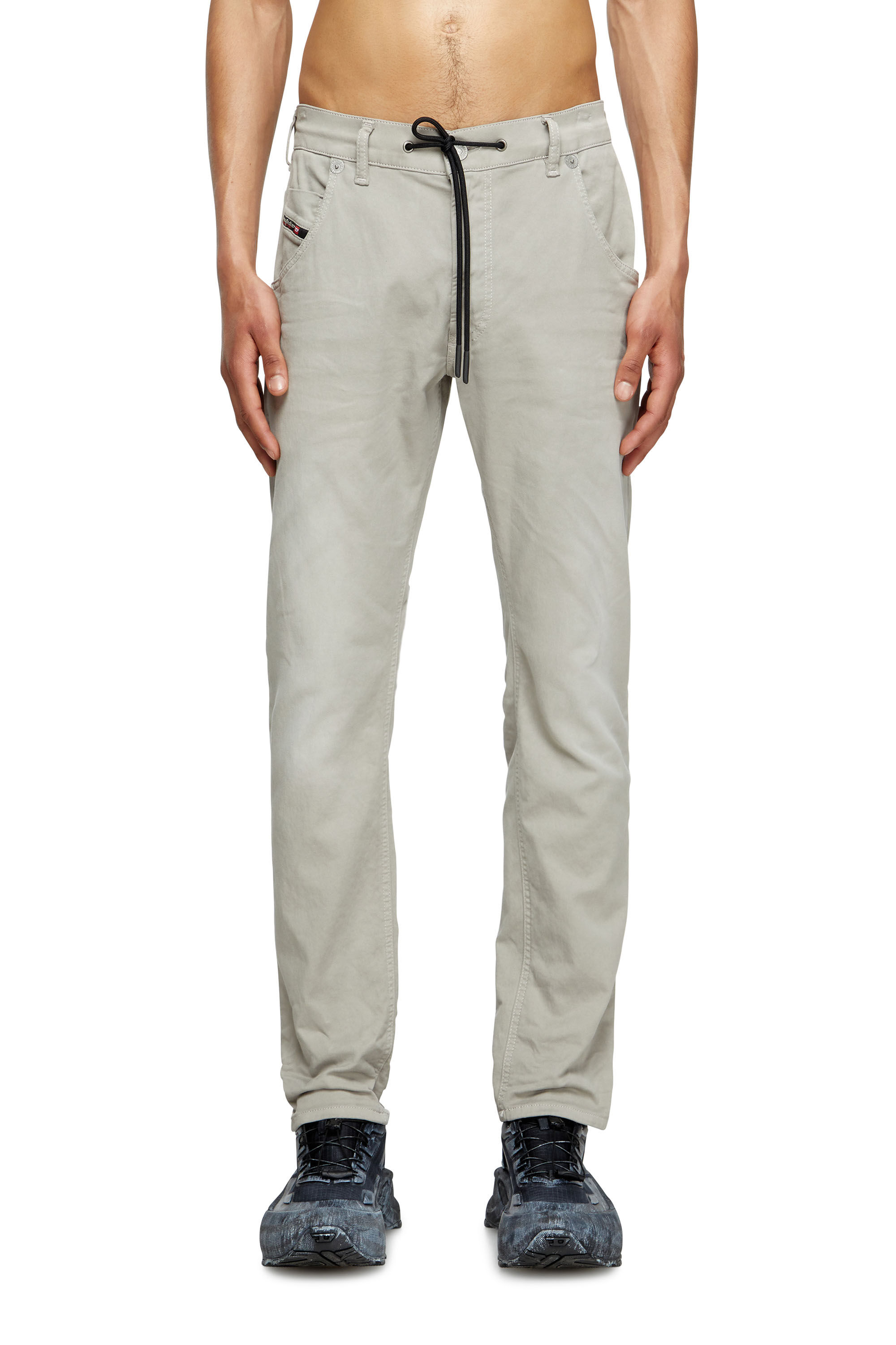 Diesel - Herren Regular 2030 D-Krooley Joggjeans® 0670M, Hellgrau - 3
